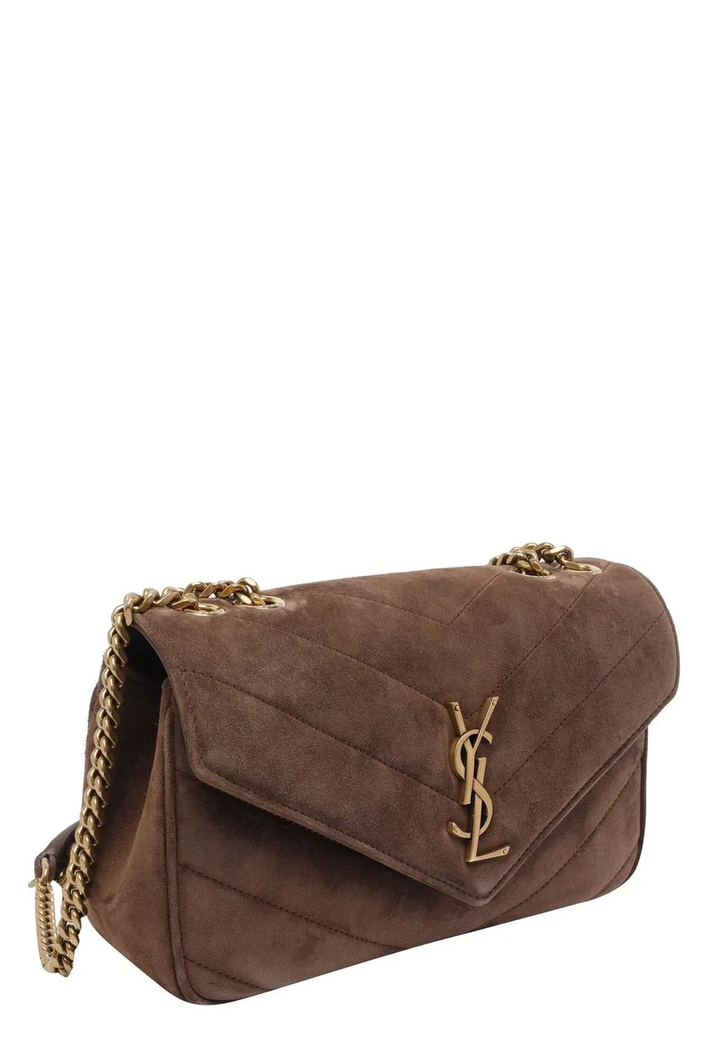 Saint Laurent Loulou Logo Plaque Small Shoulder Bag