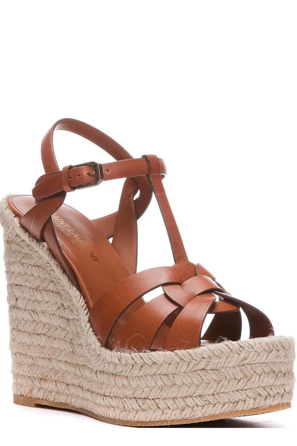 Saint Laurent Tribute Wedge Espadrilles