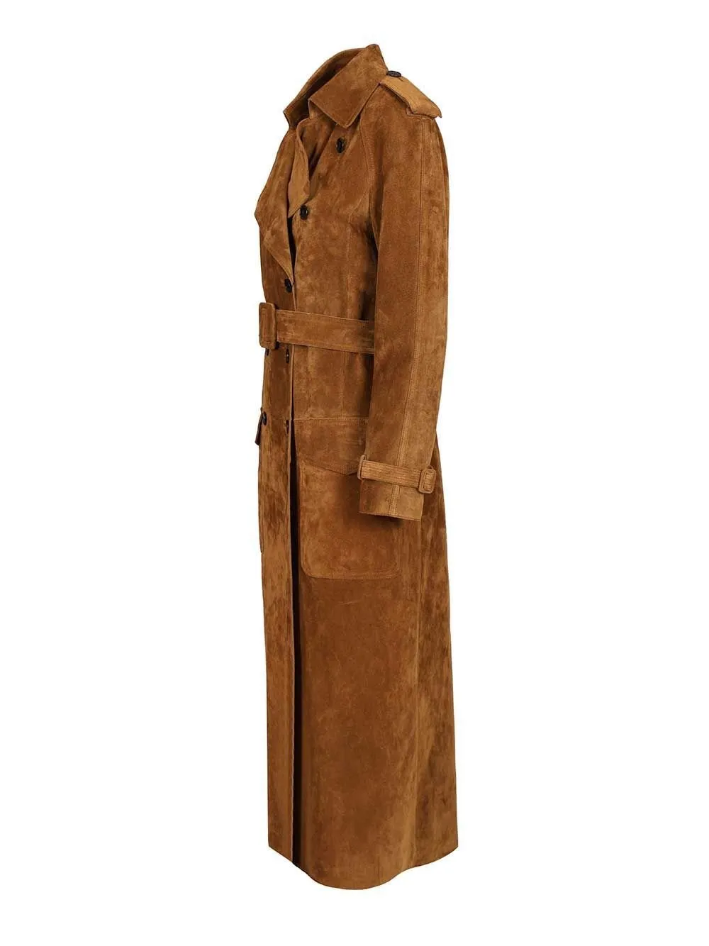Saint Laurent Double-Breasted Trench Coat