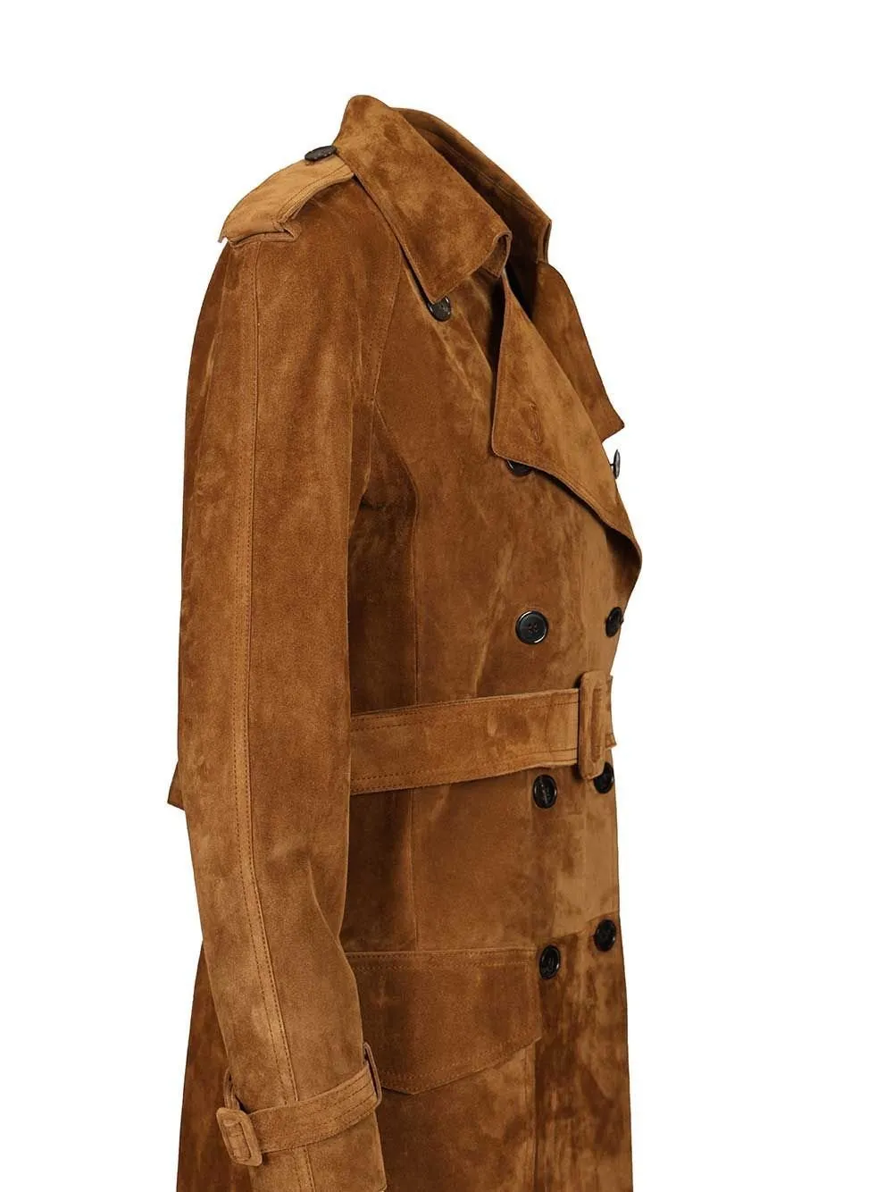 Saint Laurent Double-Breasted Trench Coat