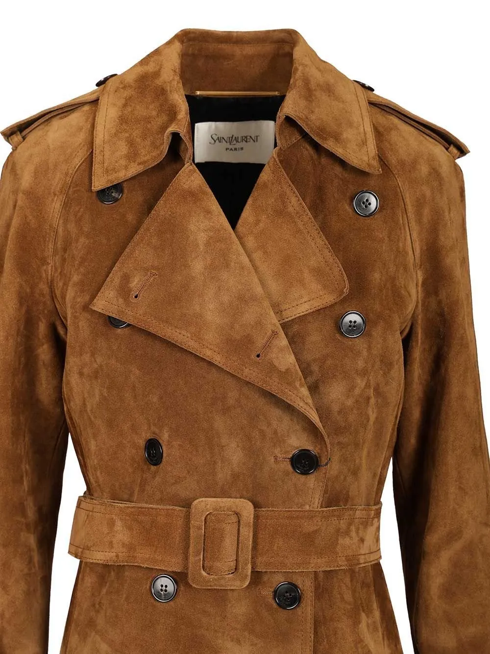 Saint Laurent Double-Breasted Trench Coat
