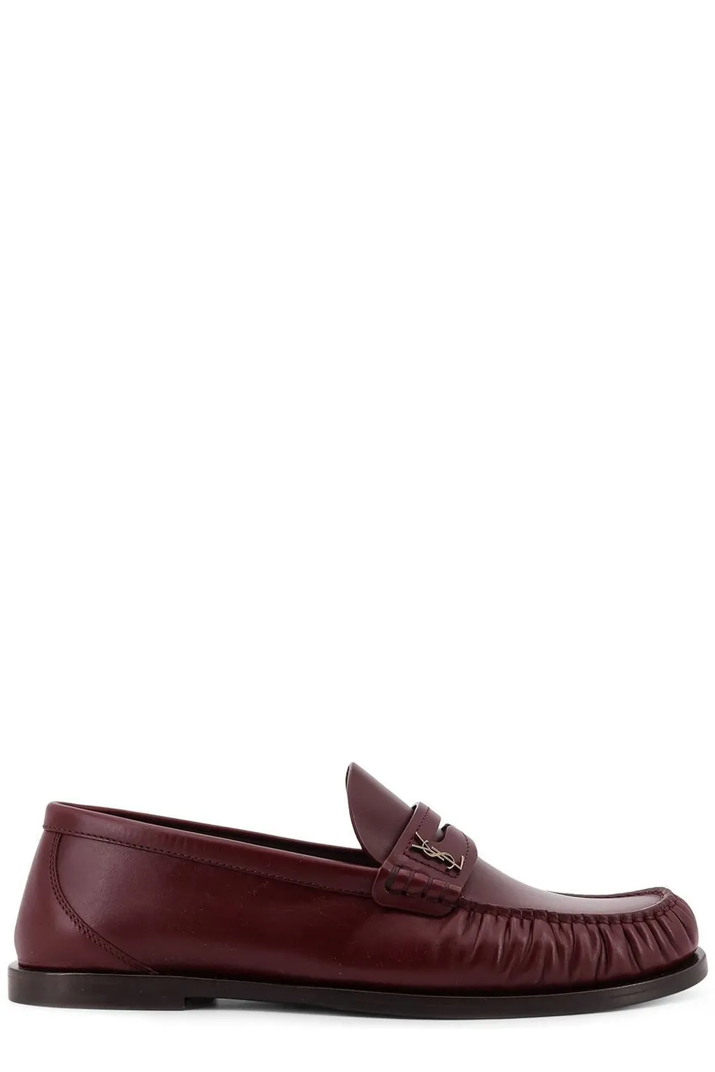 Saint Laurent Laurent Logo Plaque Slip-On Loafers