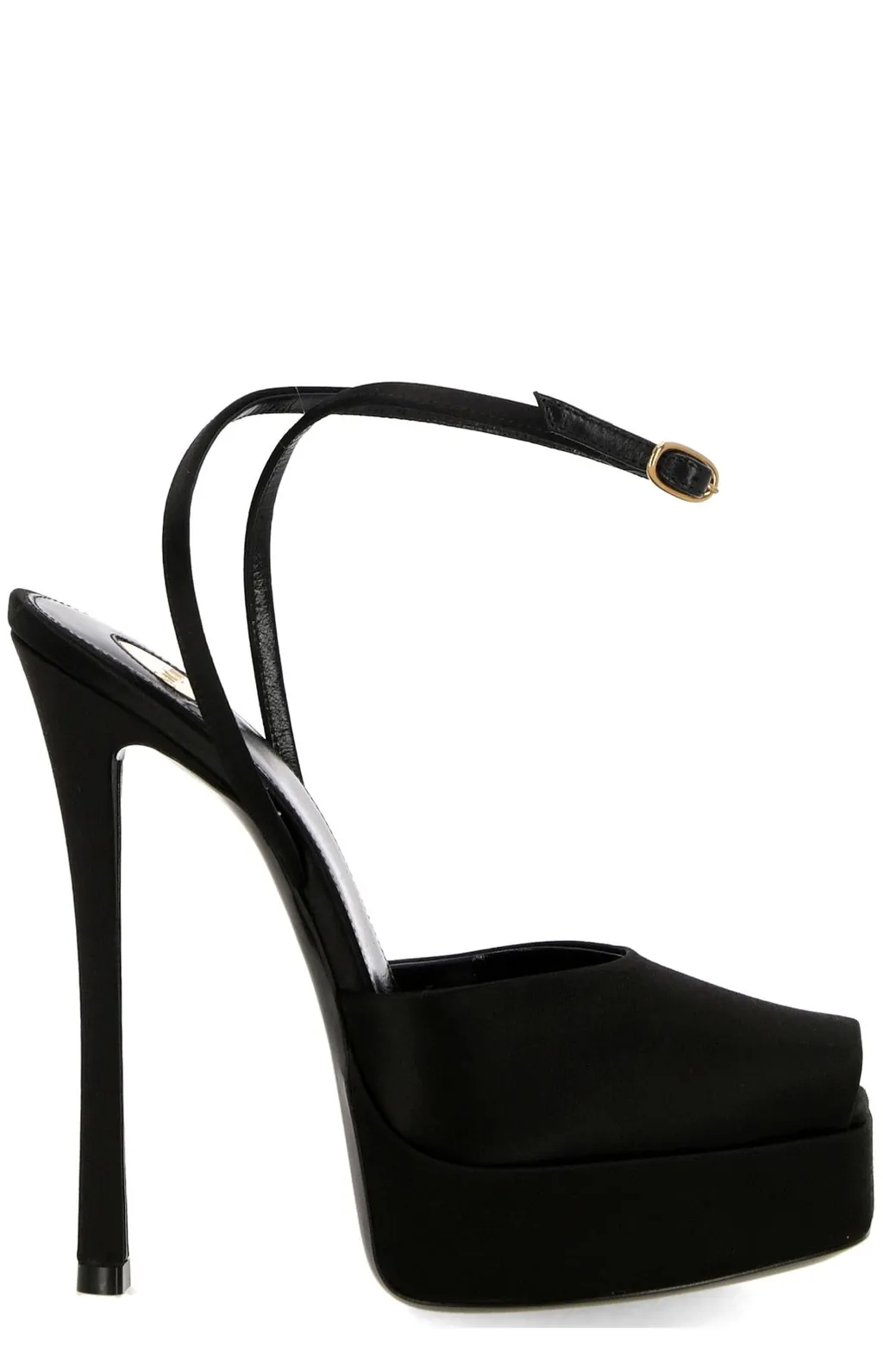 Saint Laurent La Scandale Square Open-Toe Sandals