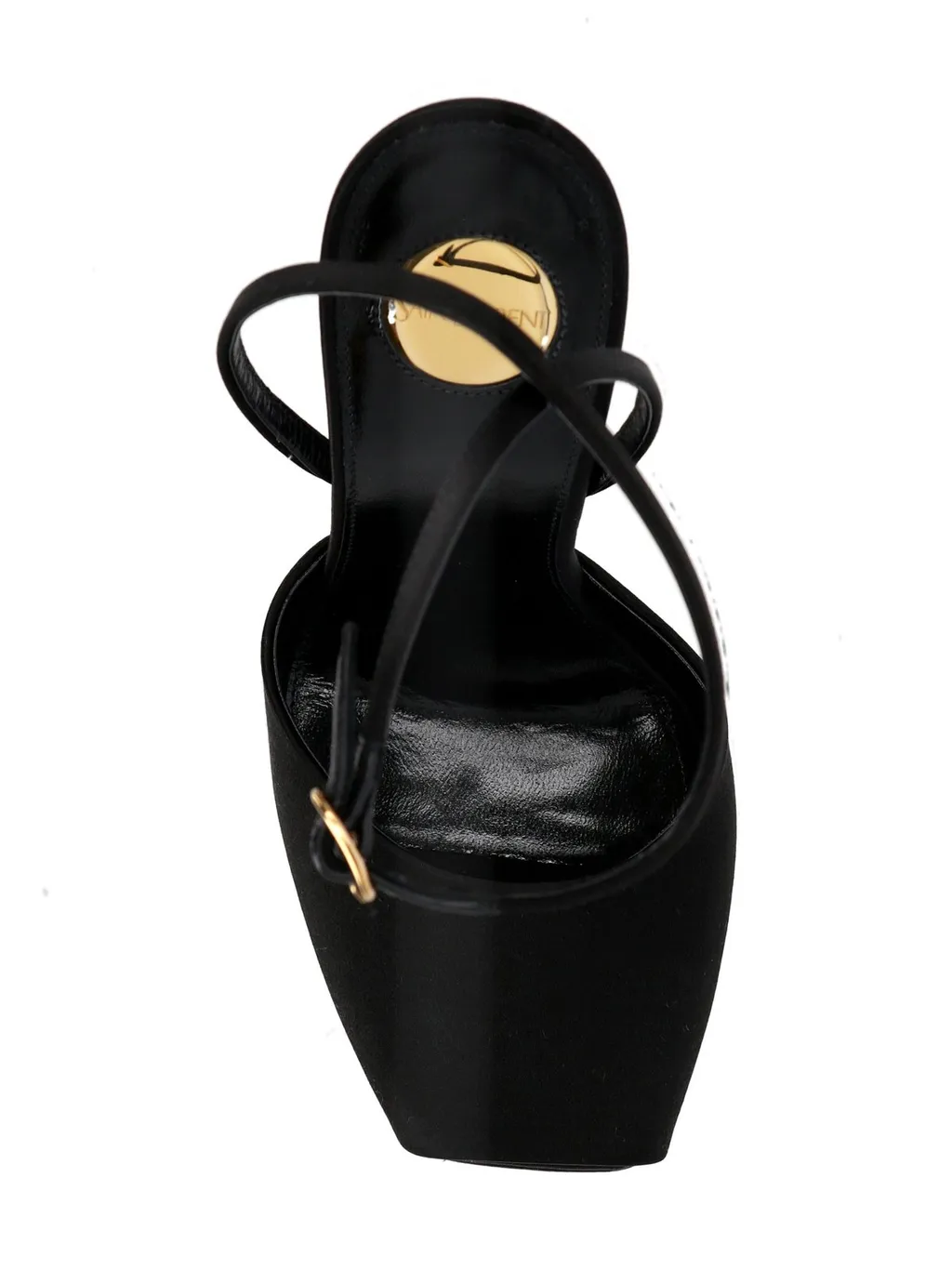 Saint Laurent La Scandale Square Open-Toe Sandals