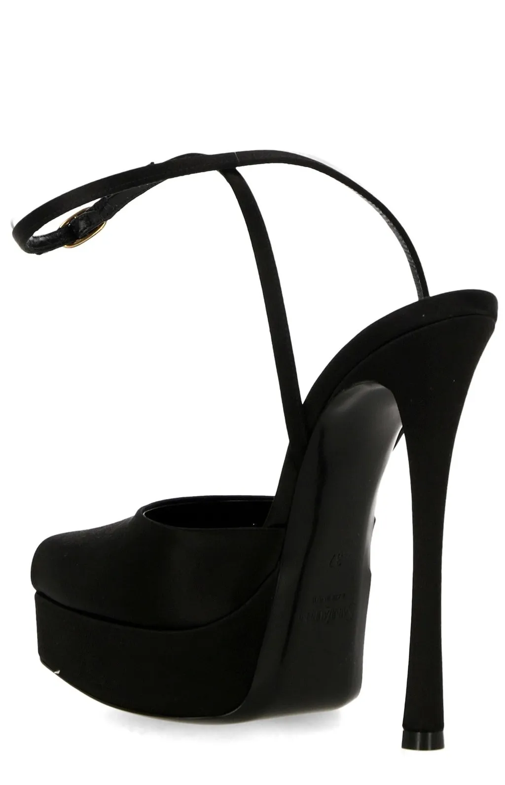 Saint Laurent La Scandale Square Open-Toe Sandals