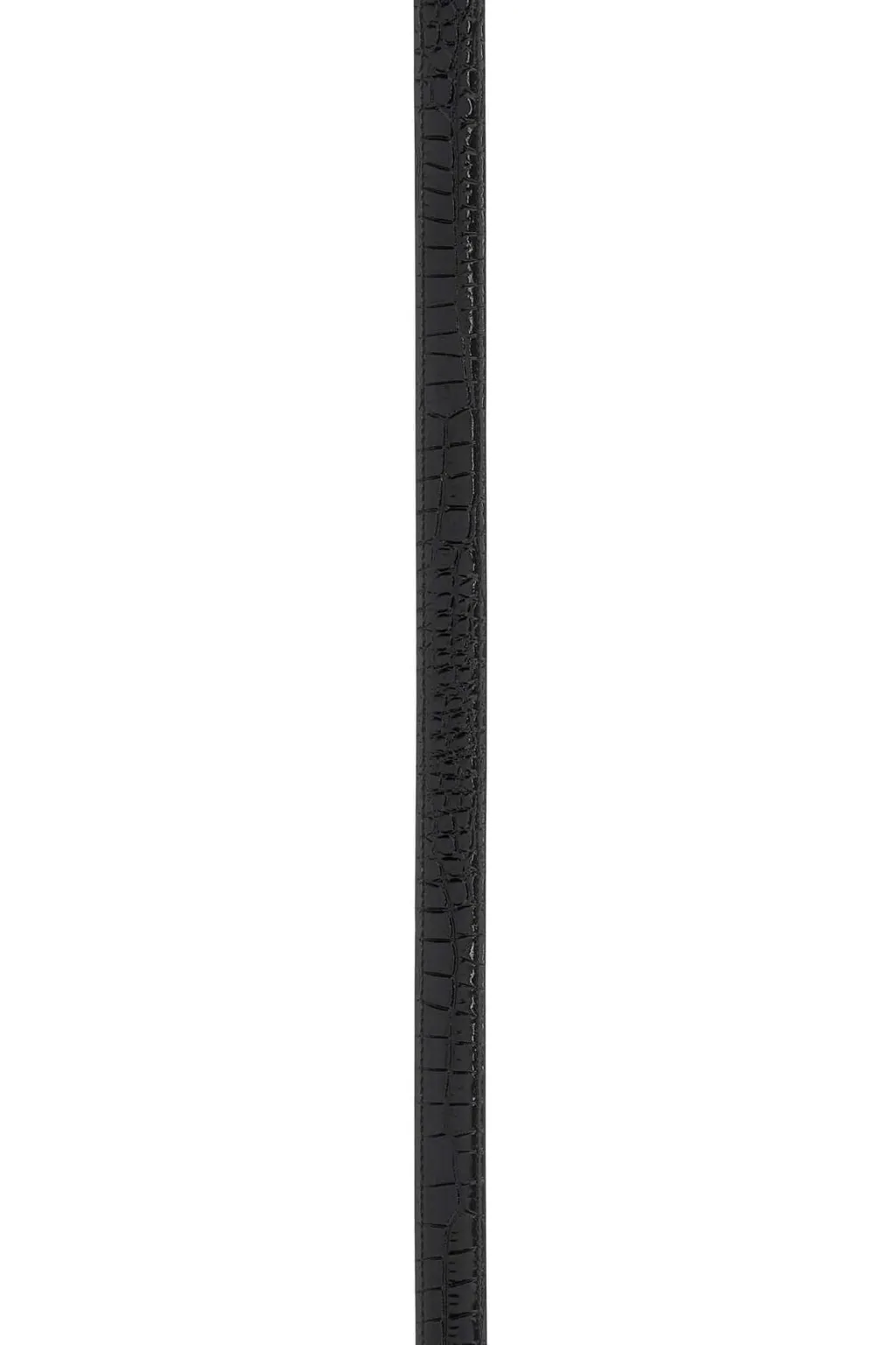Saint Laurent Logo Plaque Square Buckled Embossed Belt