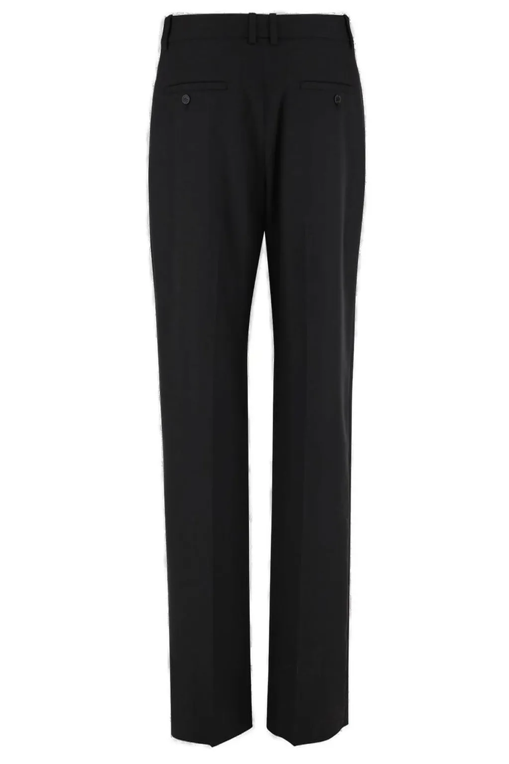 Saint Laurent Pleat Detailed Straight Leg Pants