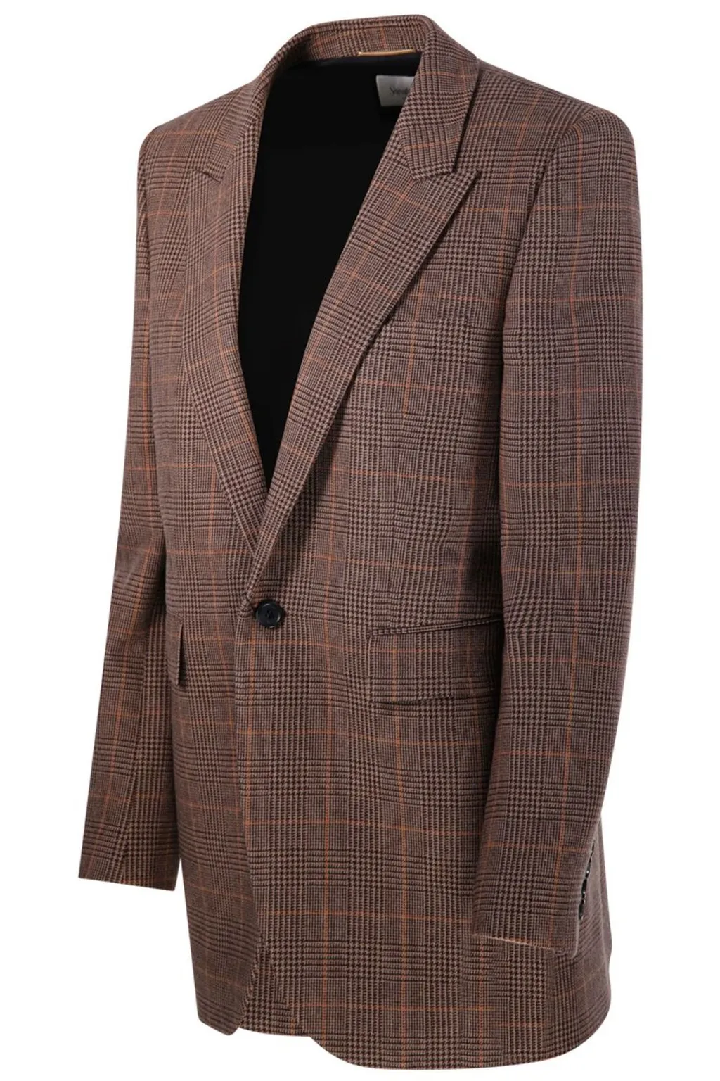 Saint Laurent Checked Single-Breasted Jacket