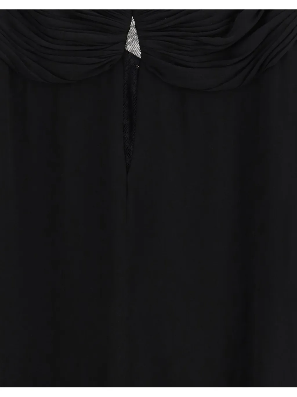 Saint Laurent V-Neck Off-Shoulder Dress