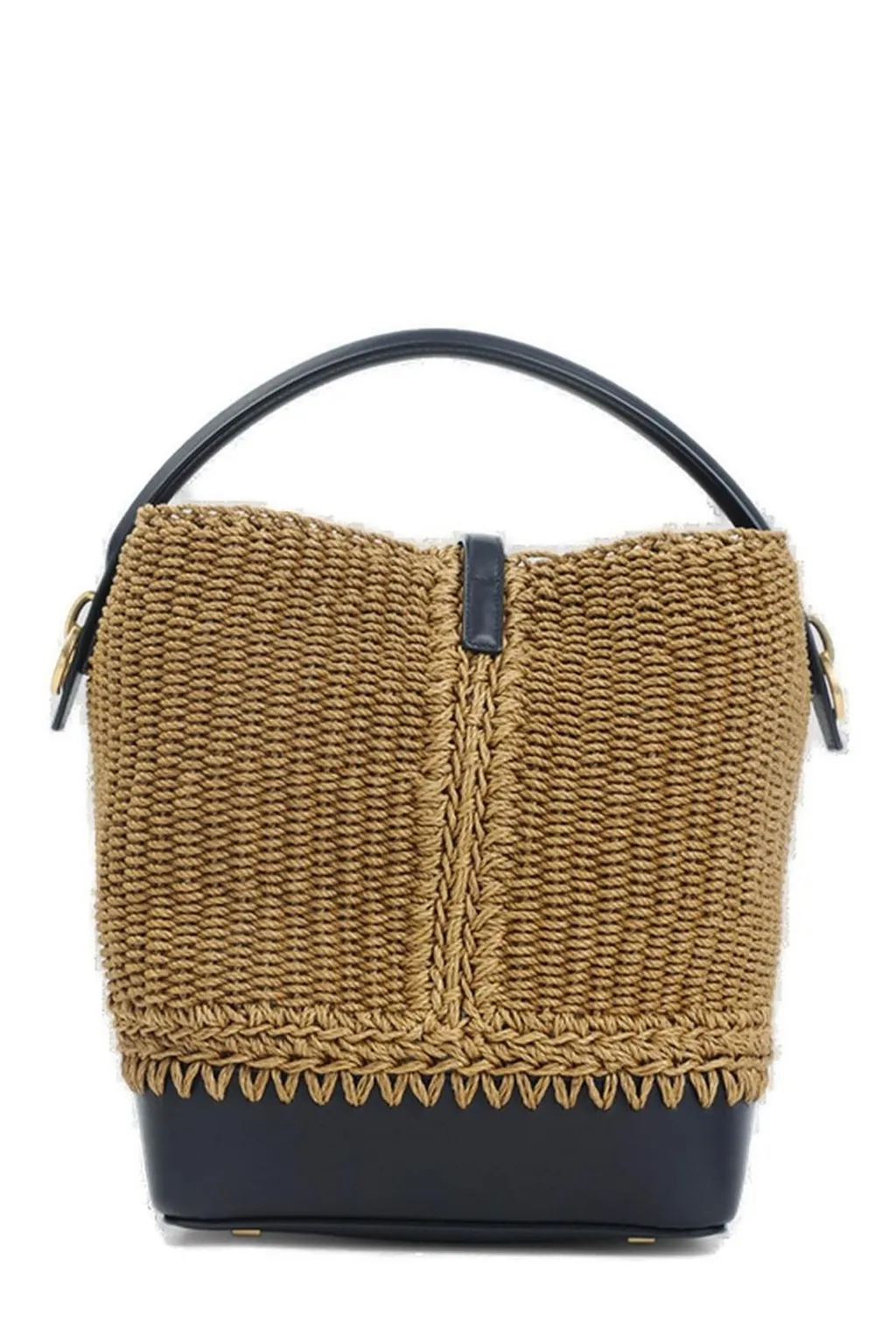 Saint Laurent Le 37 Logo Plaque Bucket Bag