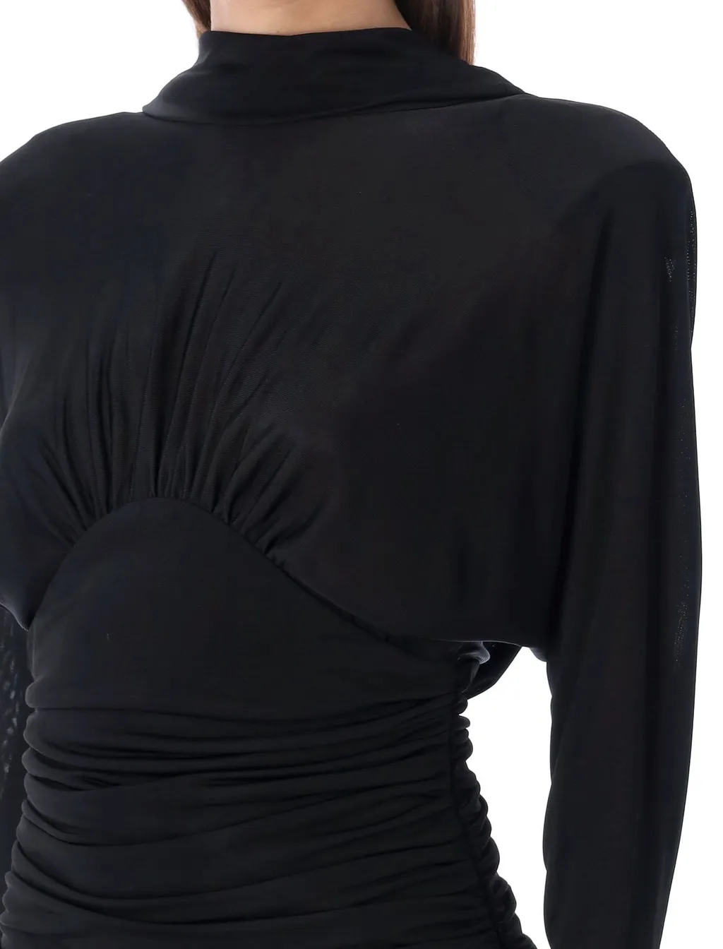 Saint Laurent Cowl Back Mini Dress