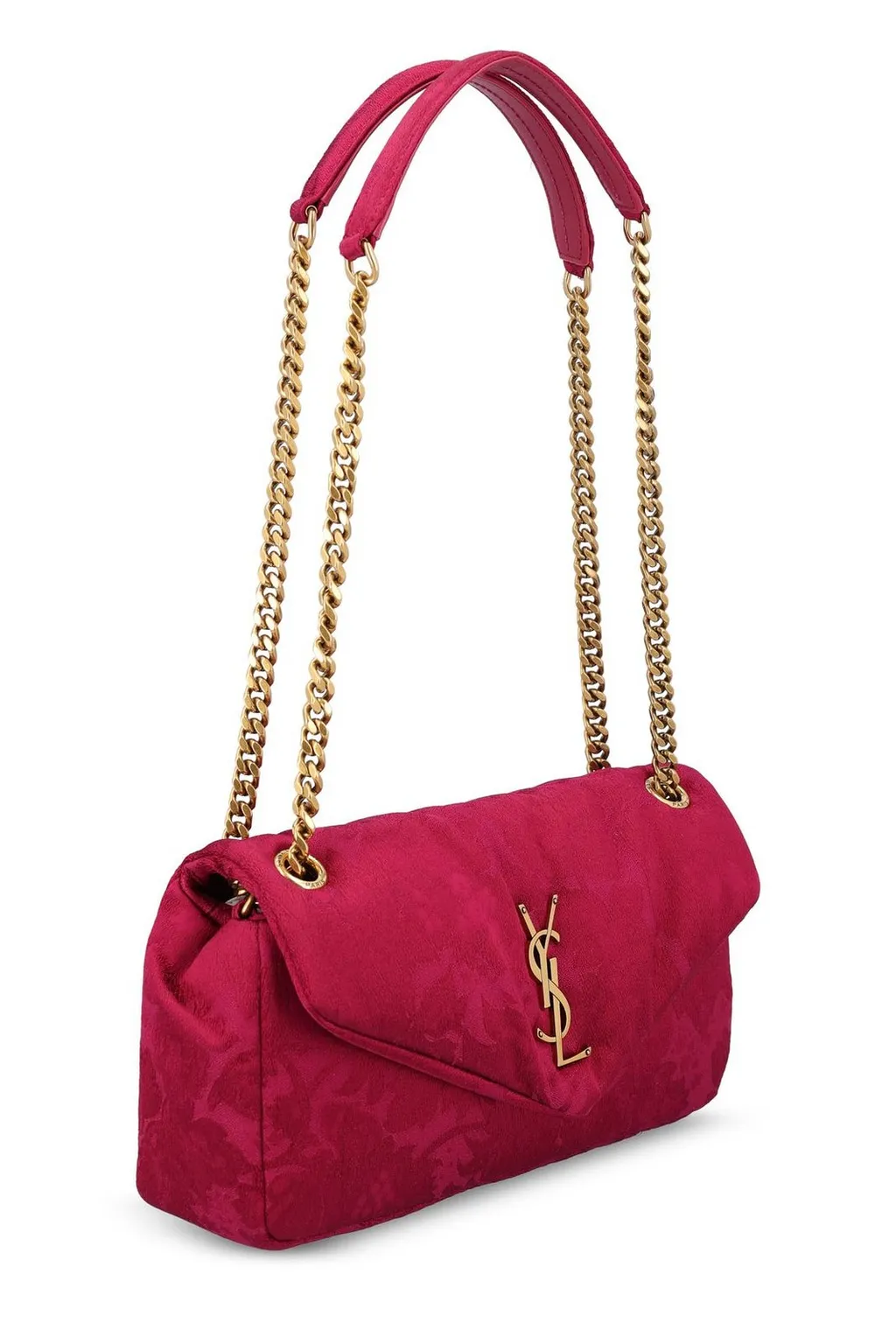Saint Laurent Calypso Jacquard Small Shoulder Bag