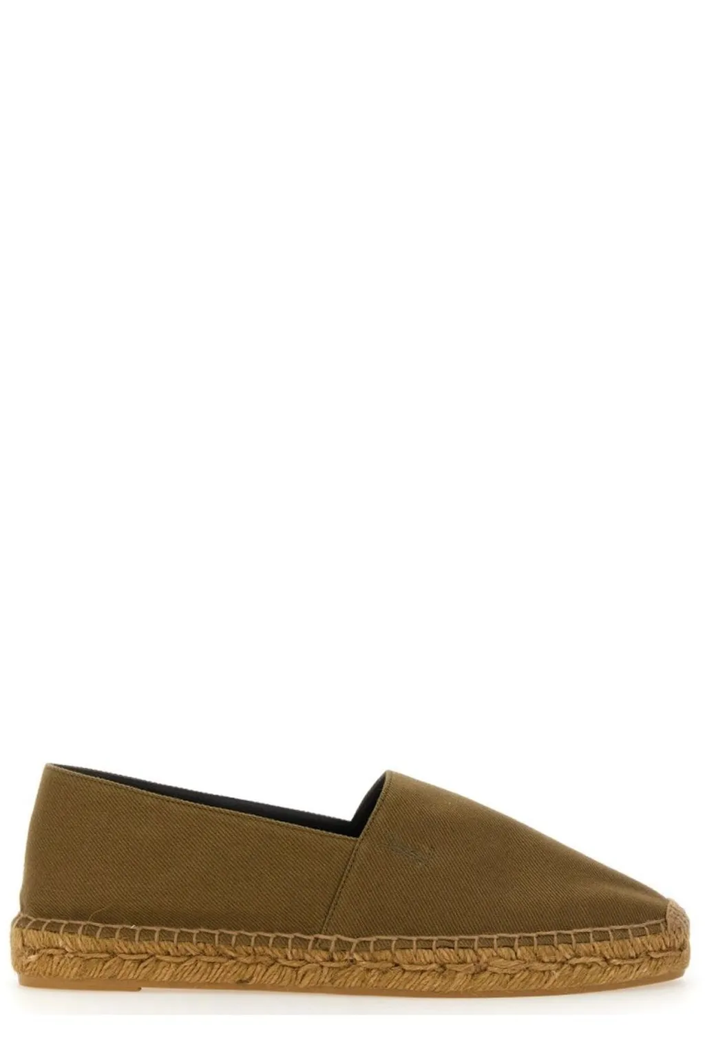 Saint Laurent Logo Embroidered Slip-On Espadrilles