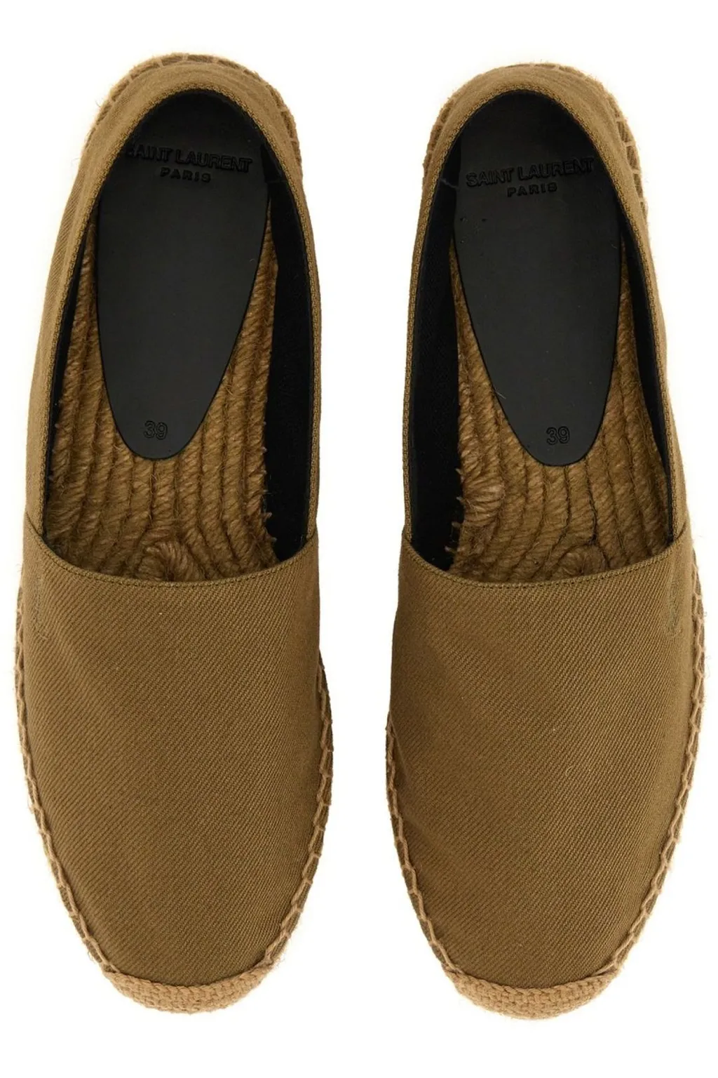 Saint Laurent Logo Embroidered Slip-On Espadrilles