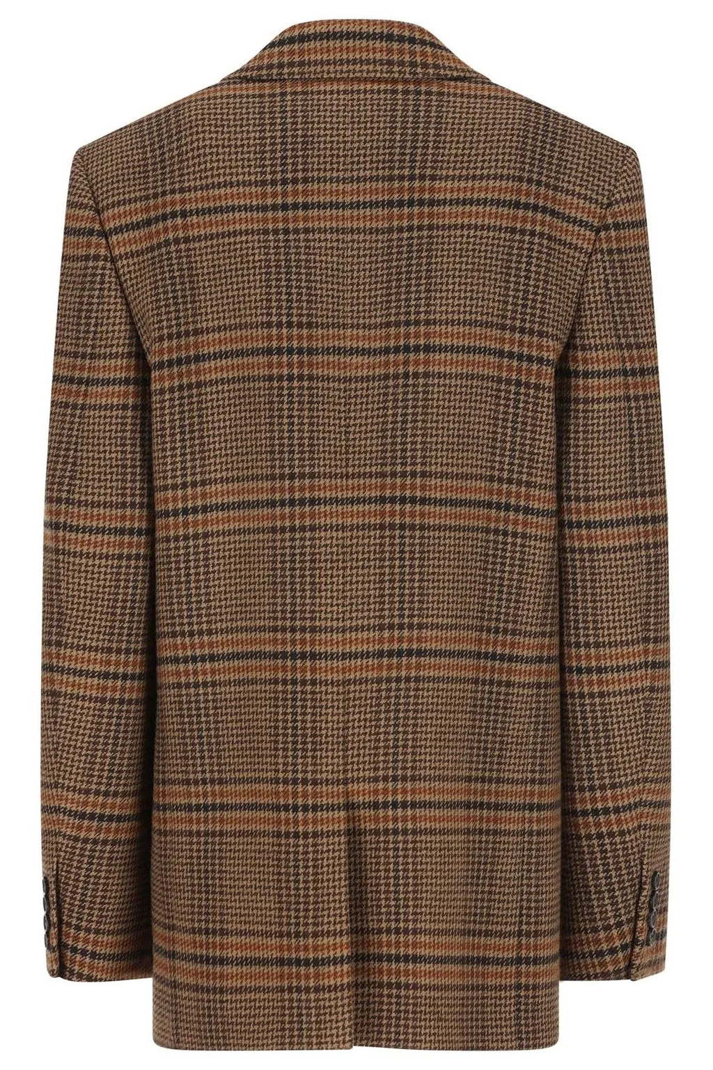 Saint Laurent Single-Breasted Checked Jacket