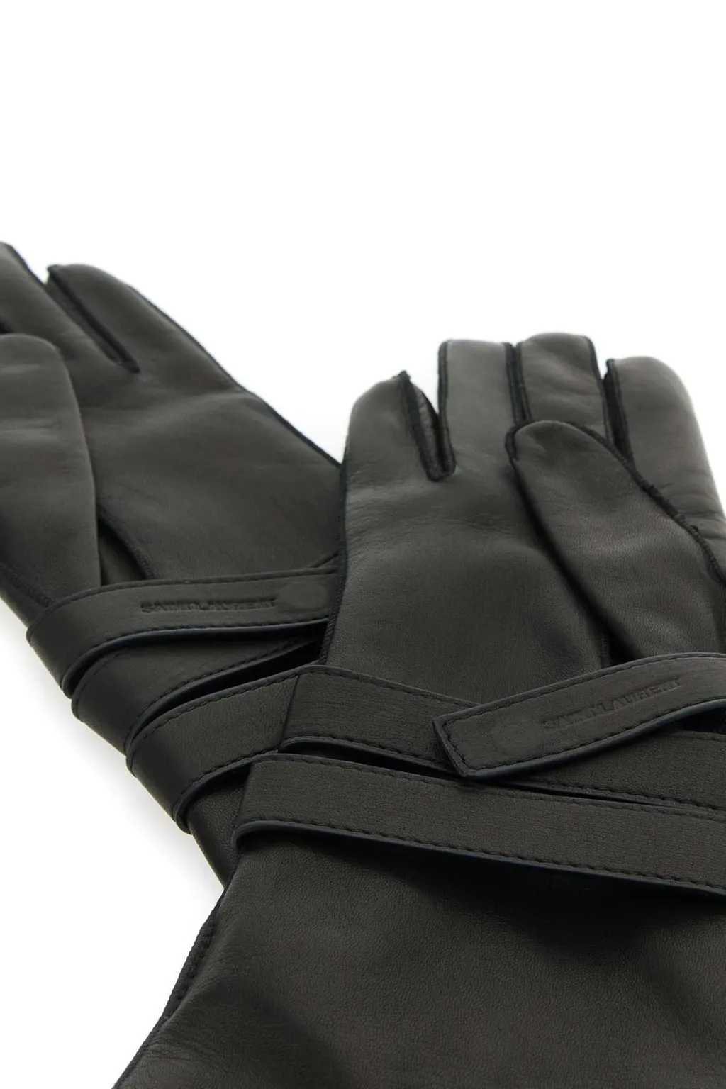 Saint Laurent Strap Aviator Gloves