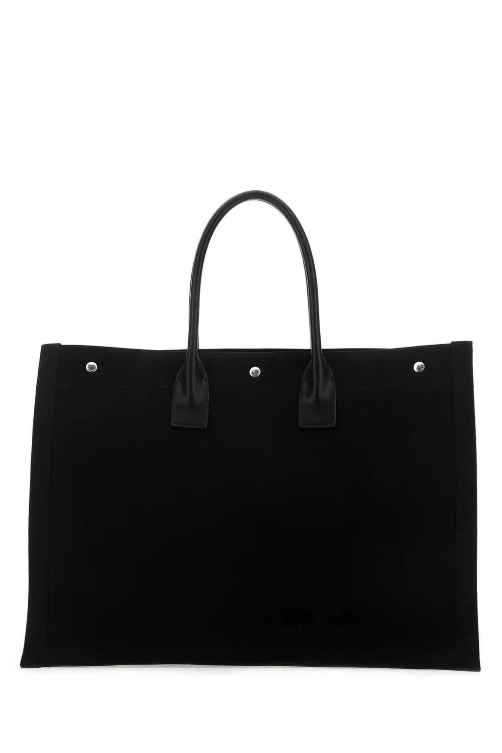 Saint Laurent Rive Gauche Logo Printed Tote Bag