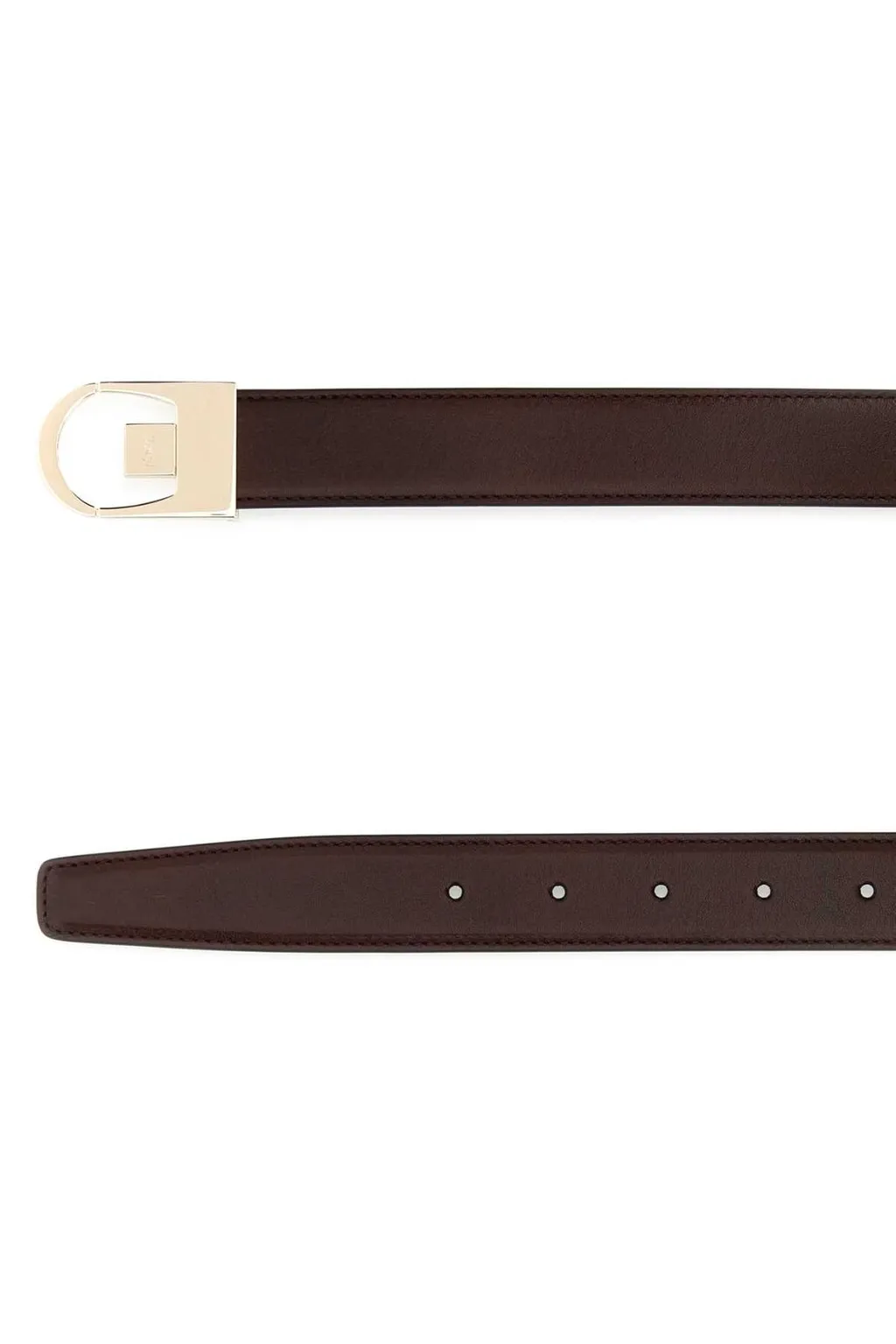 Saint Laurent Logo Engraved Reversible Belt