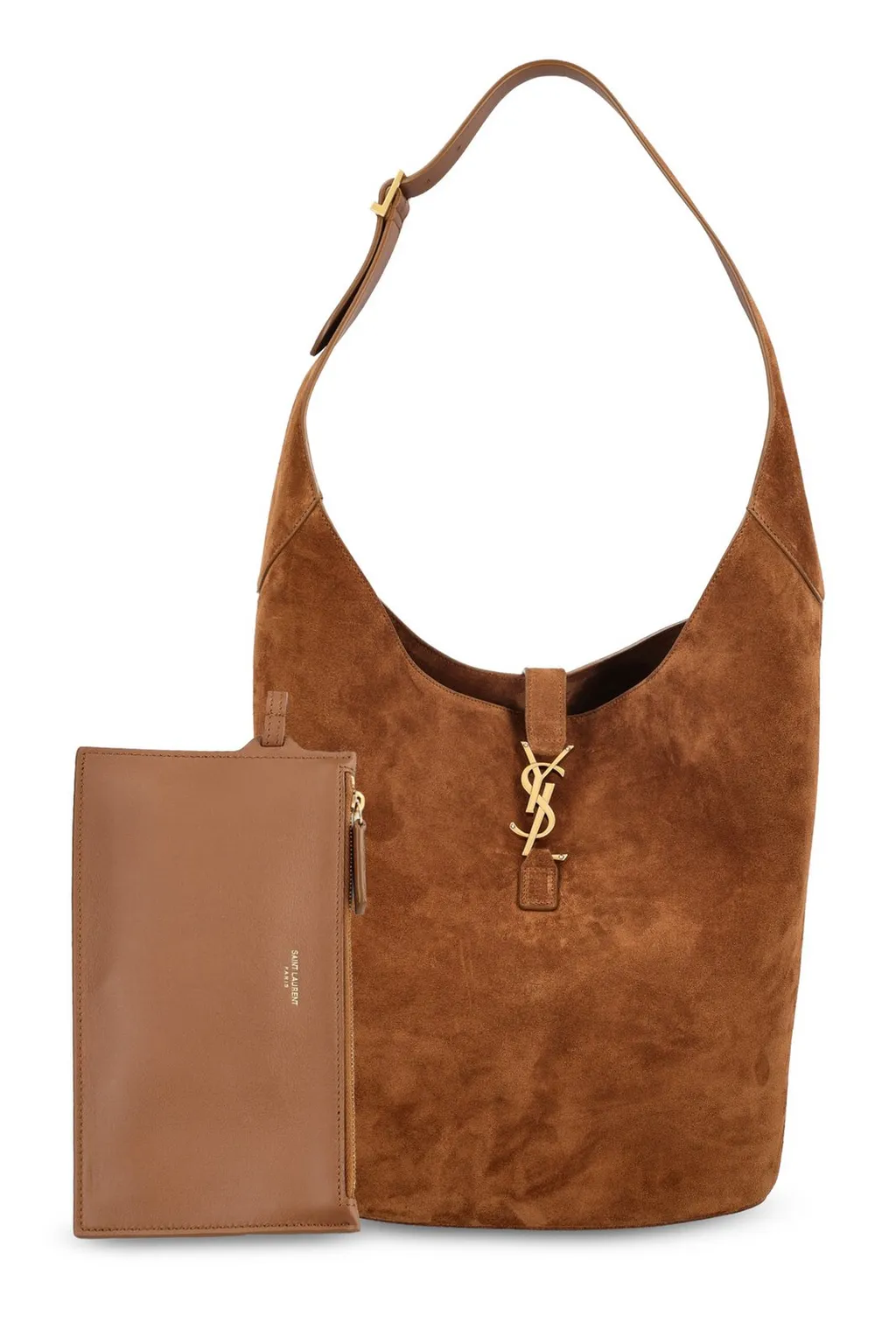 Saint Laurent Le 5 à 7 Logo Plaque Hobo Bag