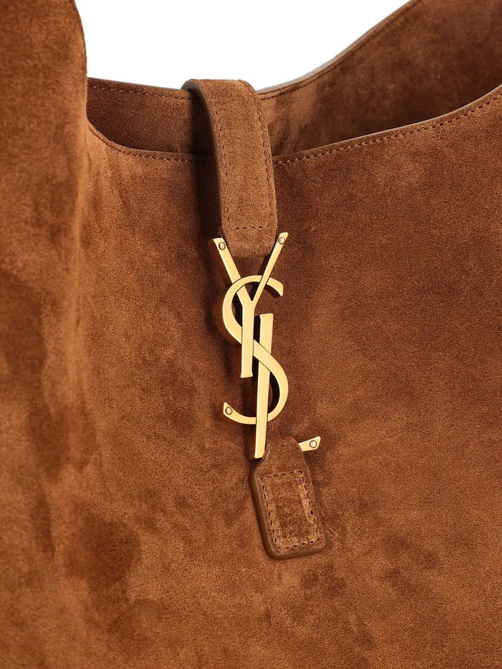 Saint Laurent Le 5 à 7 Logo Plaque Hobo Bag