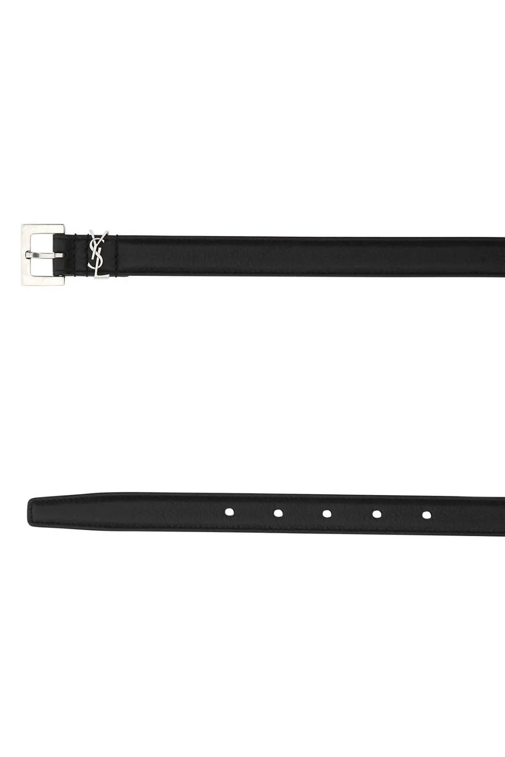 Saint Laurent Cassandre Thin Square Buckled Belt