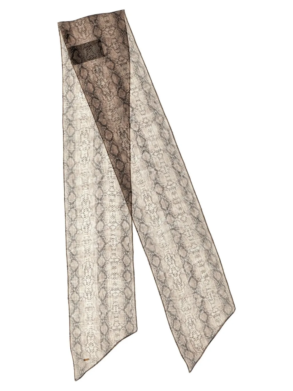 Saint Laurent Snake-Printed Scarf