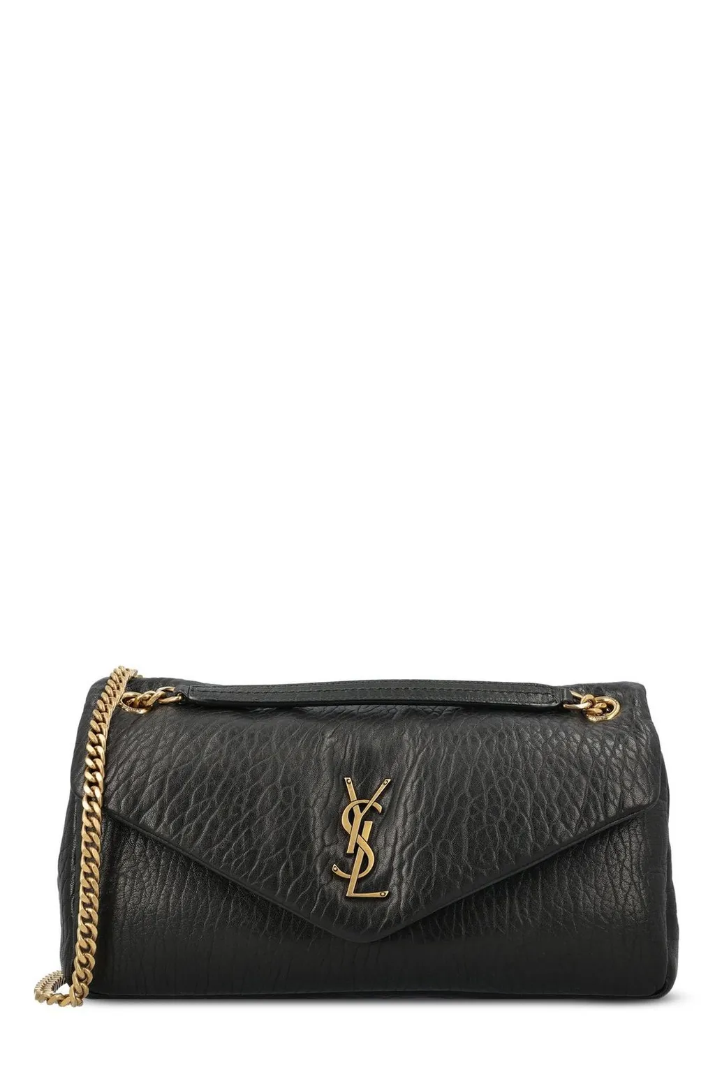 Saint Laurent Calypso Logo Plaque Medium Shoulder Bag