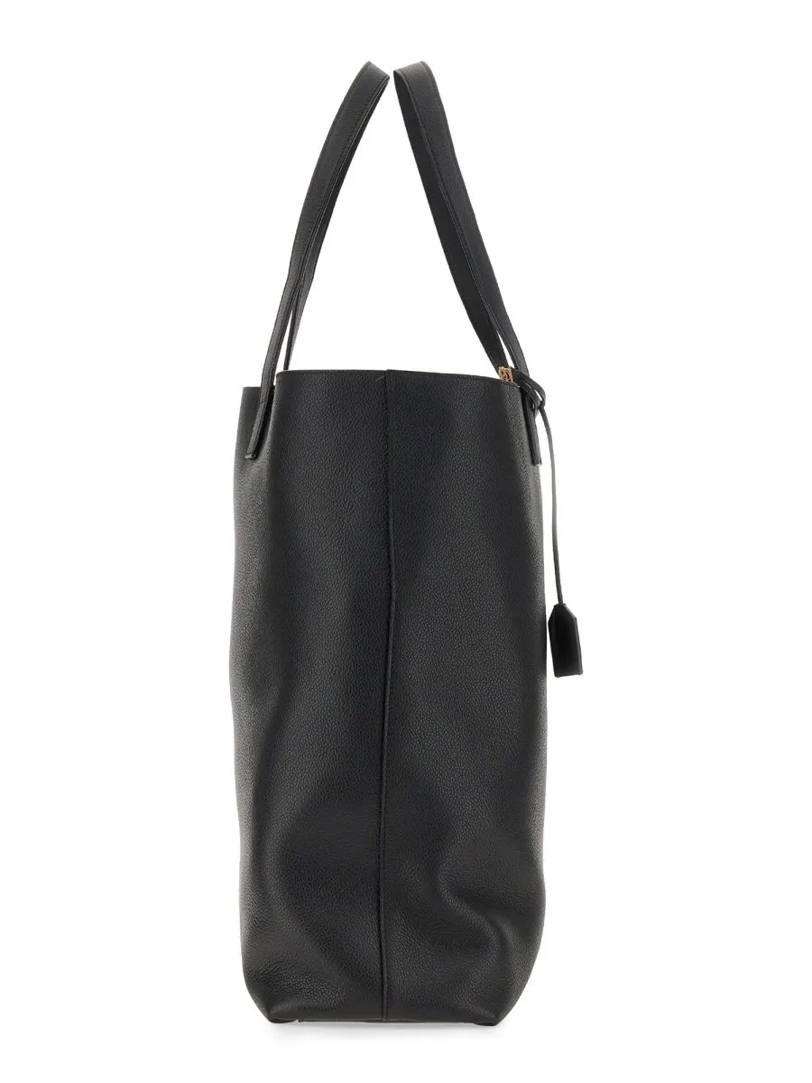 Saint Laurent Bold Logo Detailed Tote Bag