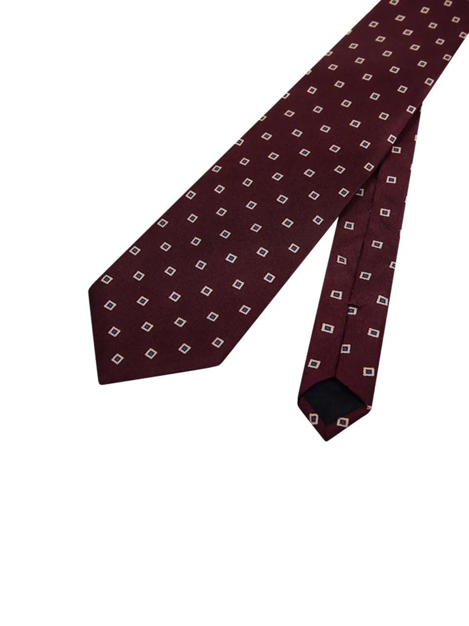 Saint Laurent Square Twill Wide Tie