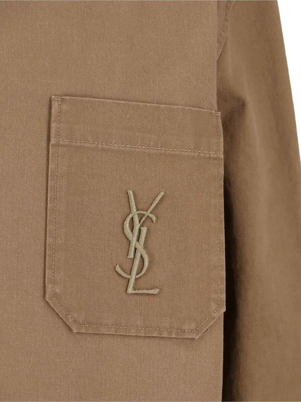 Saint Laurent Cassandre Button-Up Overshirt
