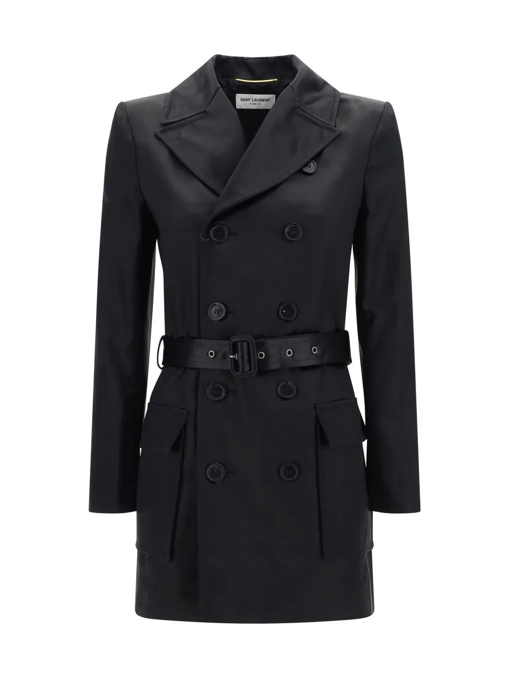 Saint Laurent Saharienne Double-Breasted Belted Jacket