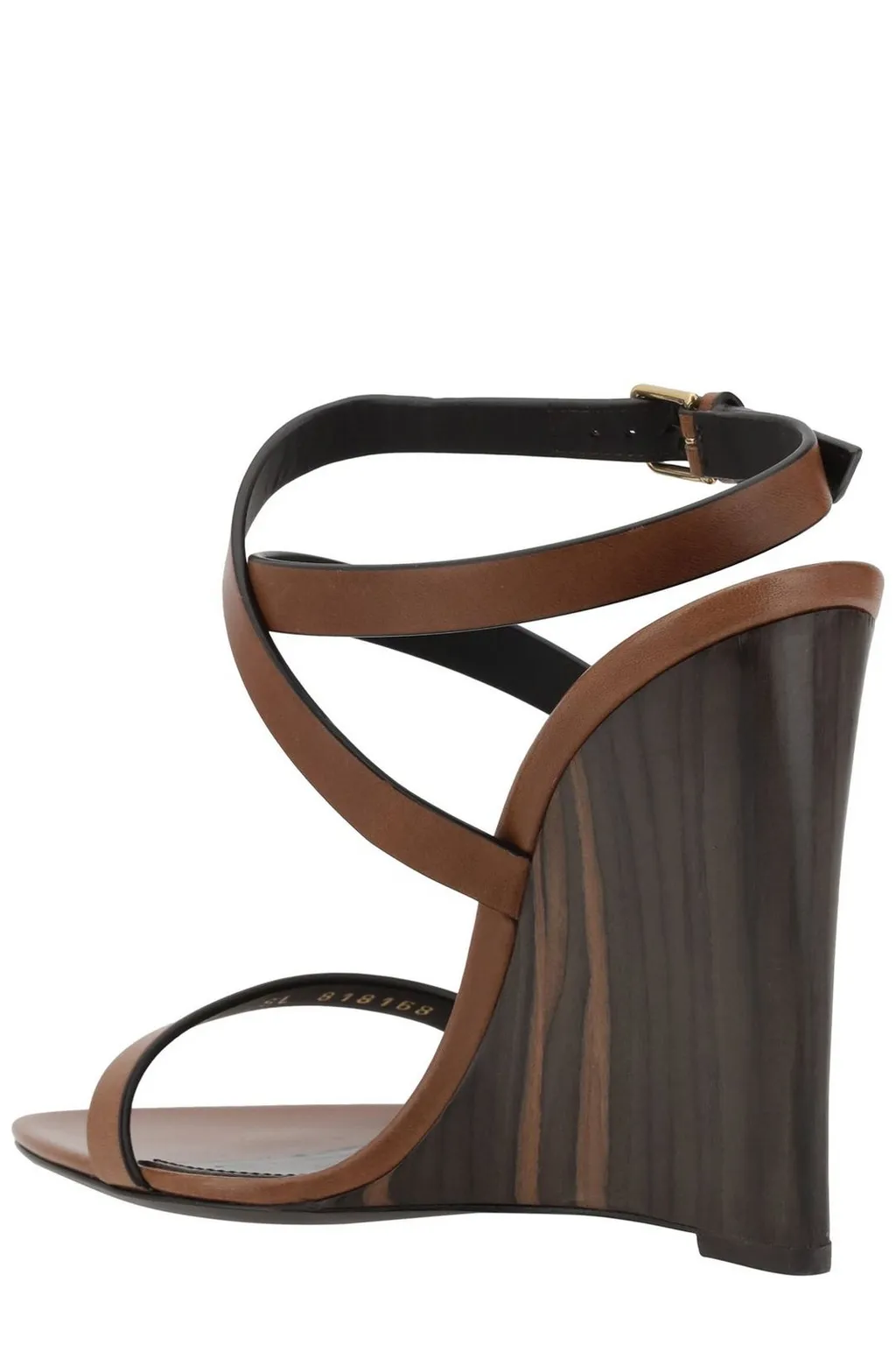 Saint Laurent Pointed Open Toe Wedge Sandals