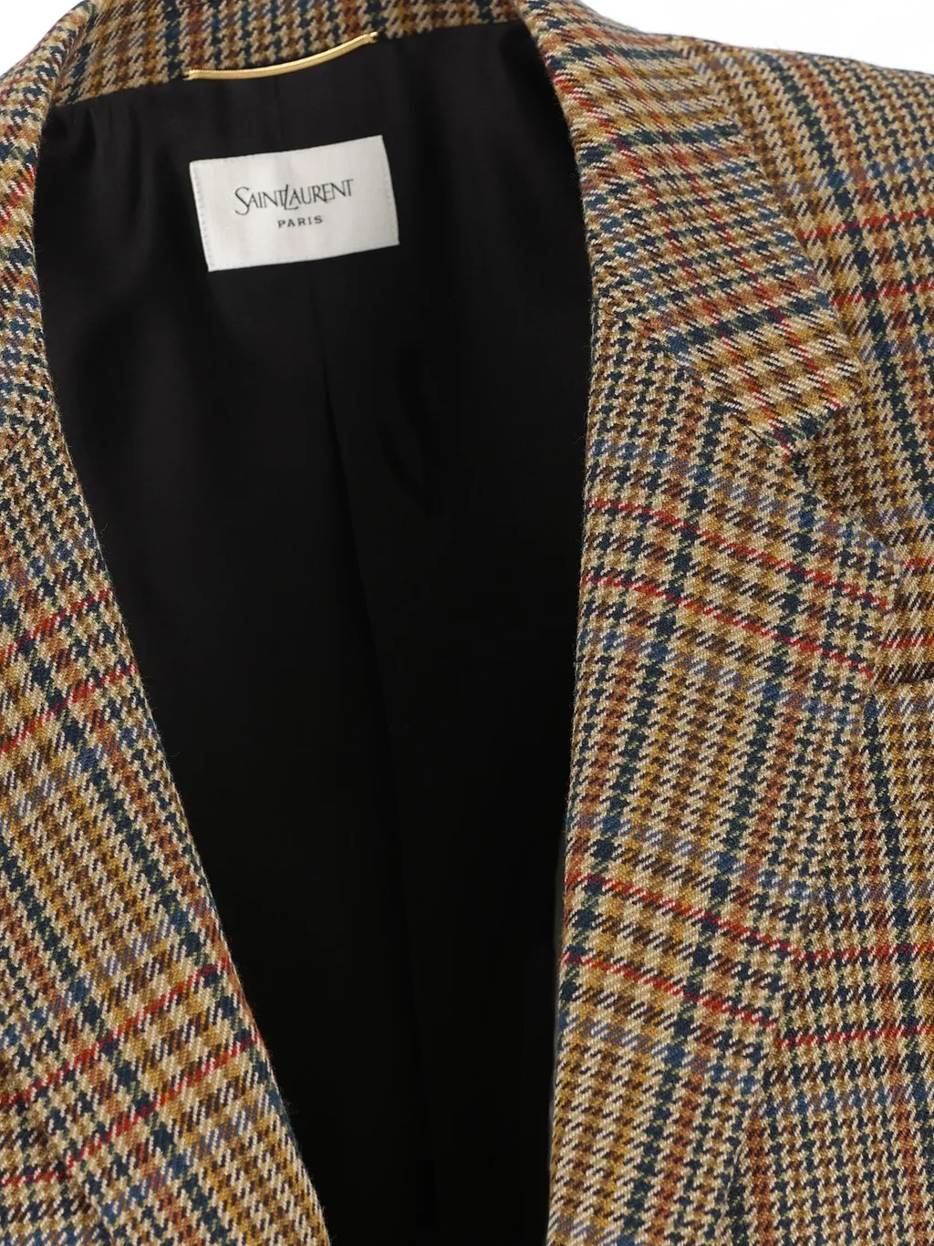 Saint Laurent Checked Single-Breasted Jacket