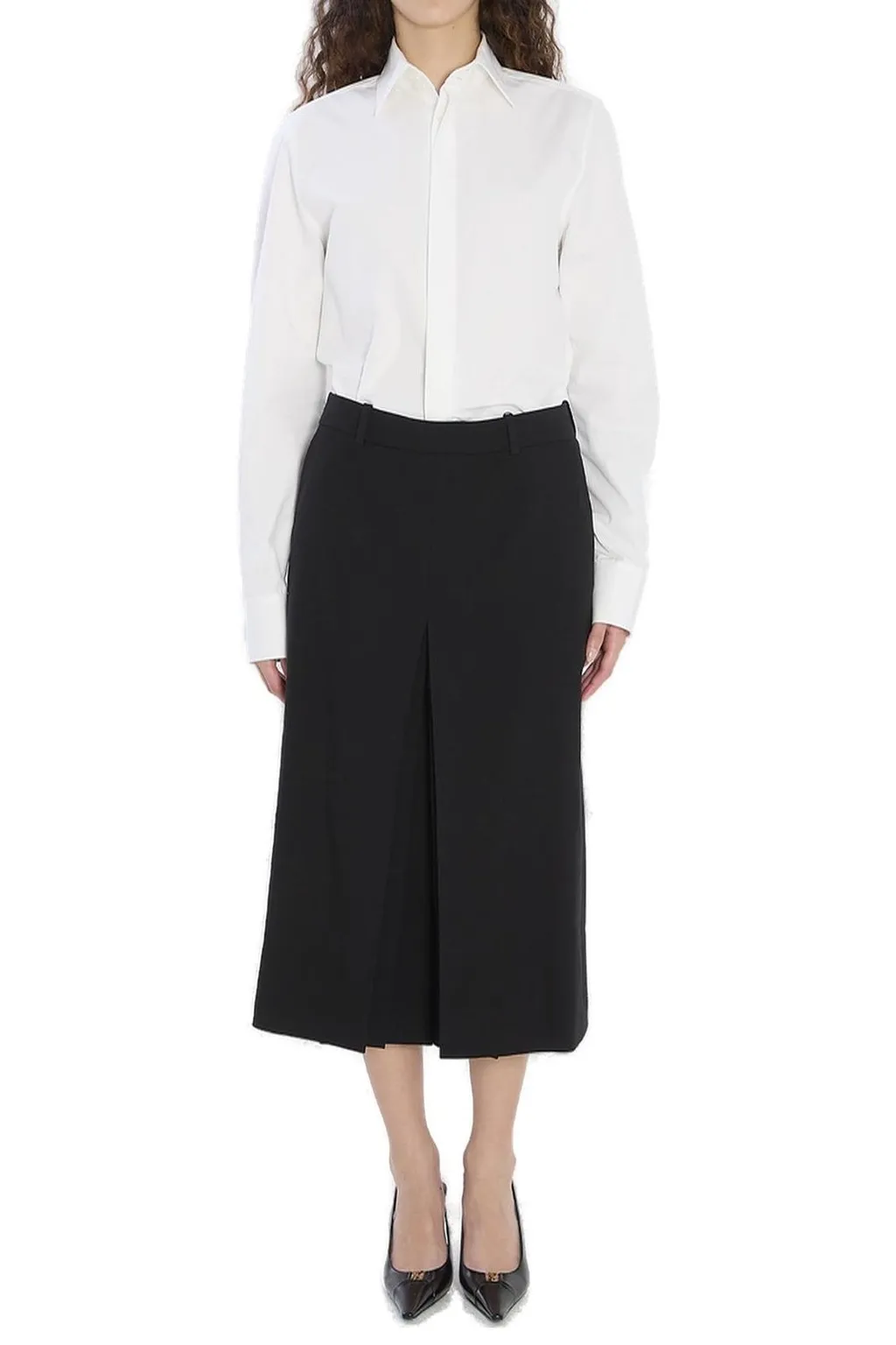 Saint Laurent Mid-Rise Mid-Length Culottes