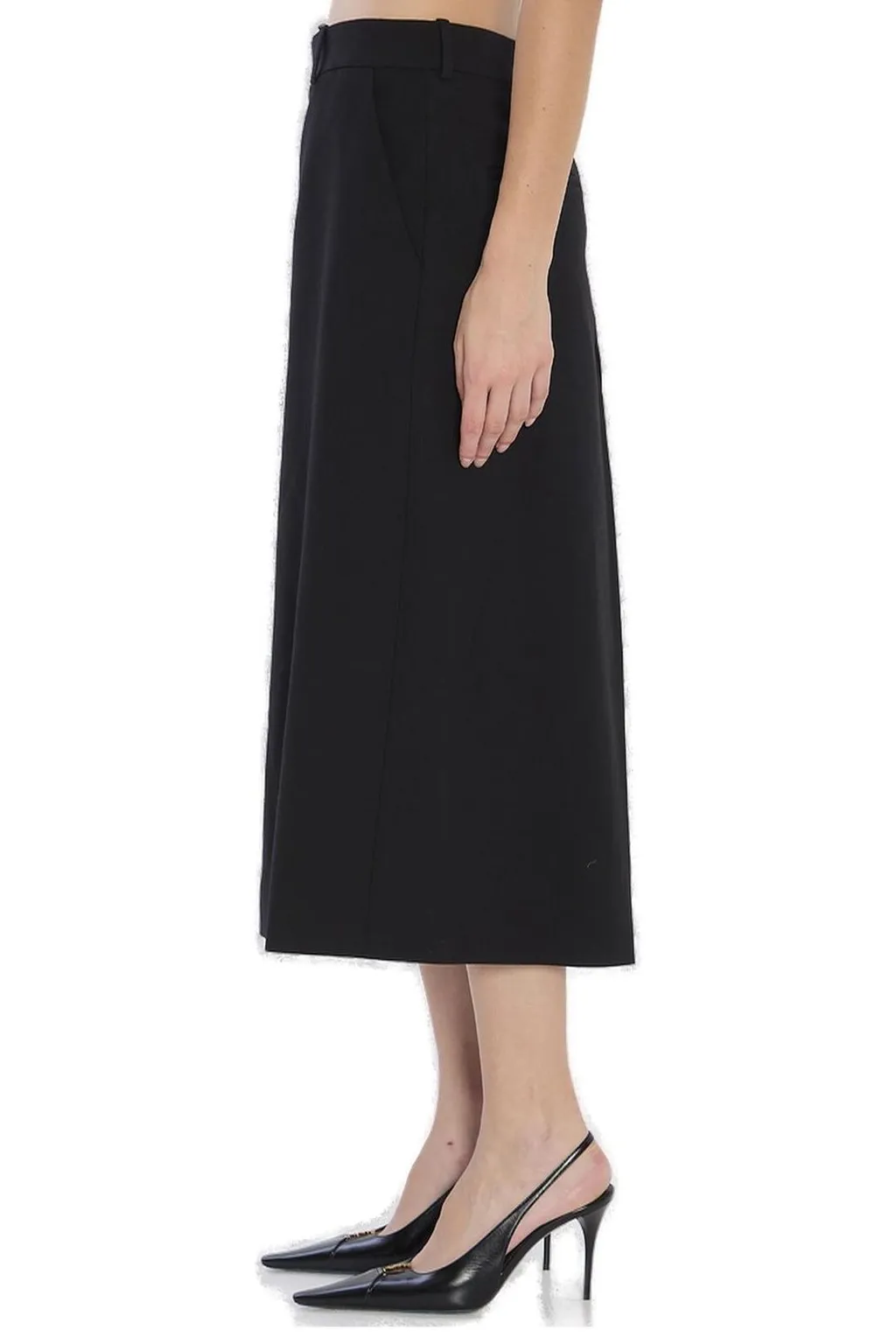 Saint Laurent Mid-Rise Mid-Length Culottes