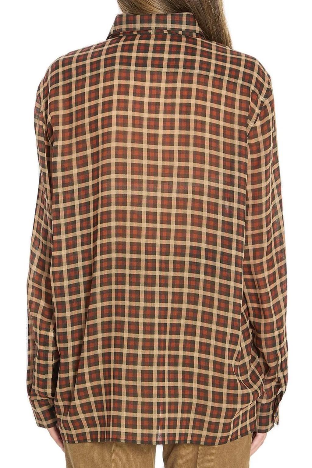 Saint Laurent Cassandre Checked Shirt