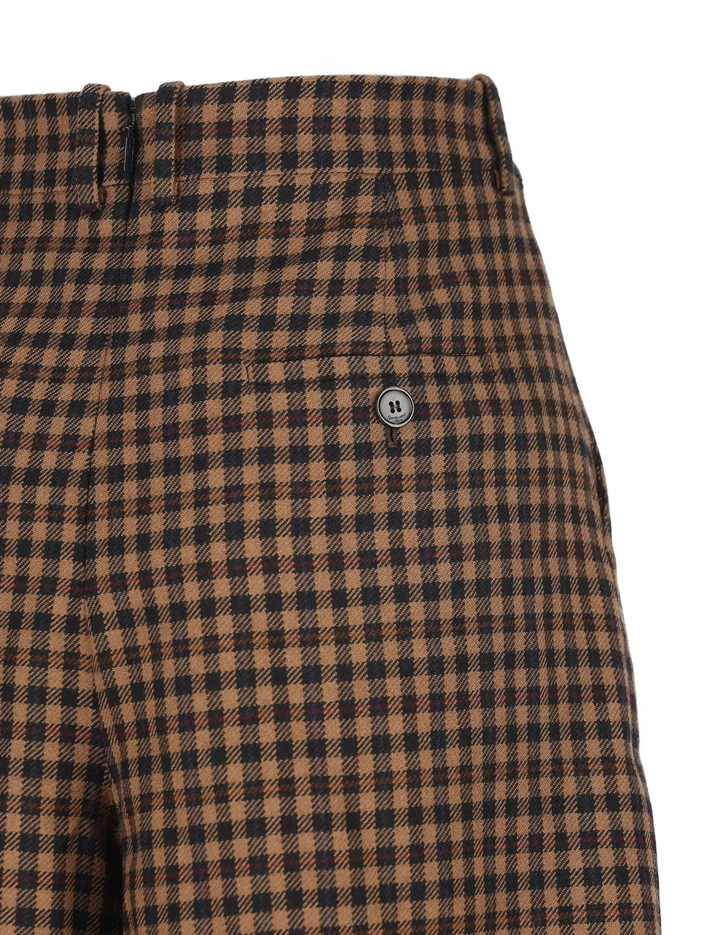 Saint Laurent Checked Mid-Rise Culottes
