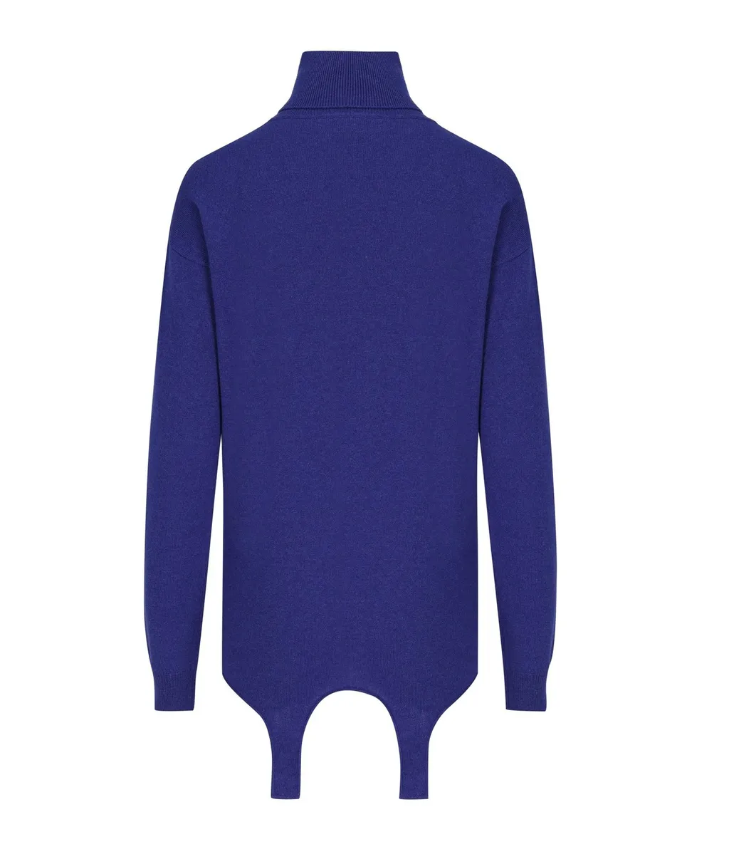 Saint Laurent Turtleneck Garter Jumper