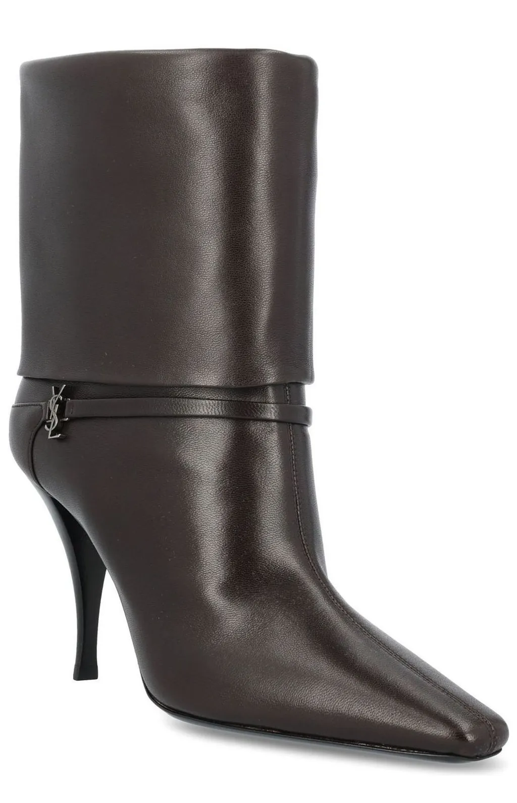 Saint Laurent Niki Logo Detailed Ankle Boots