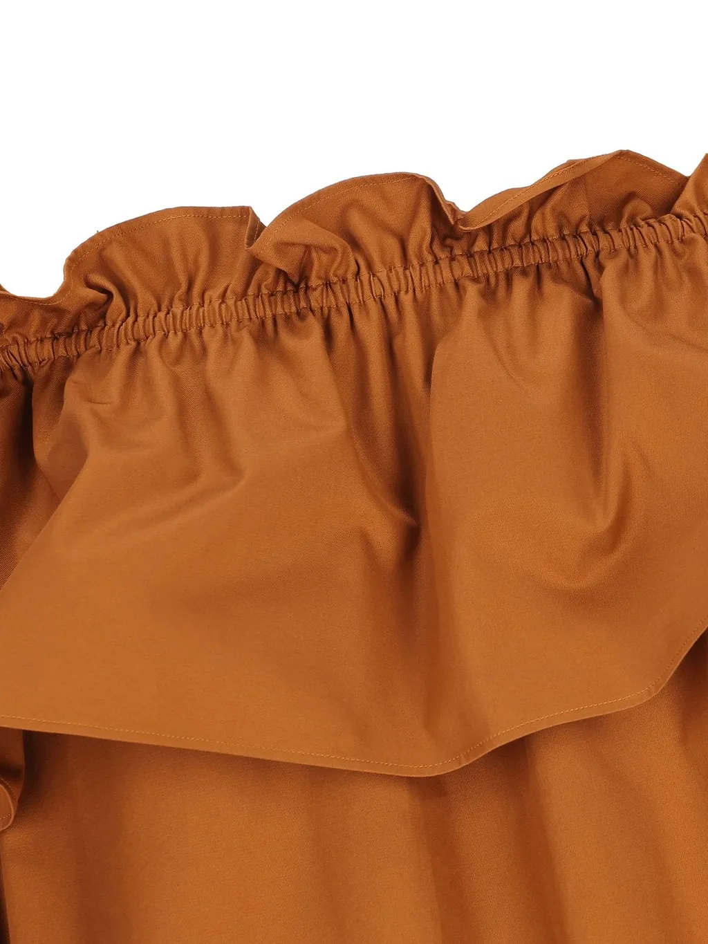 Saint Laurent Ruffled Off-Shoulder Dress