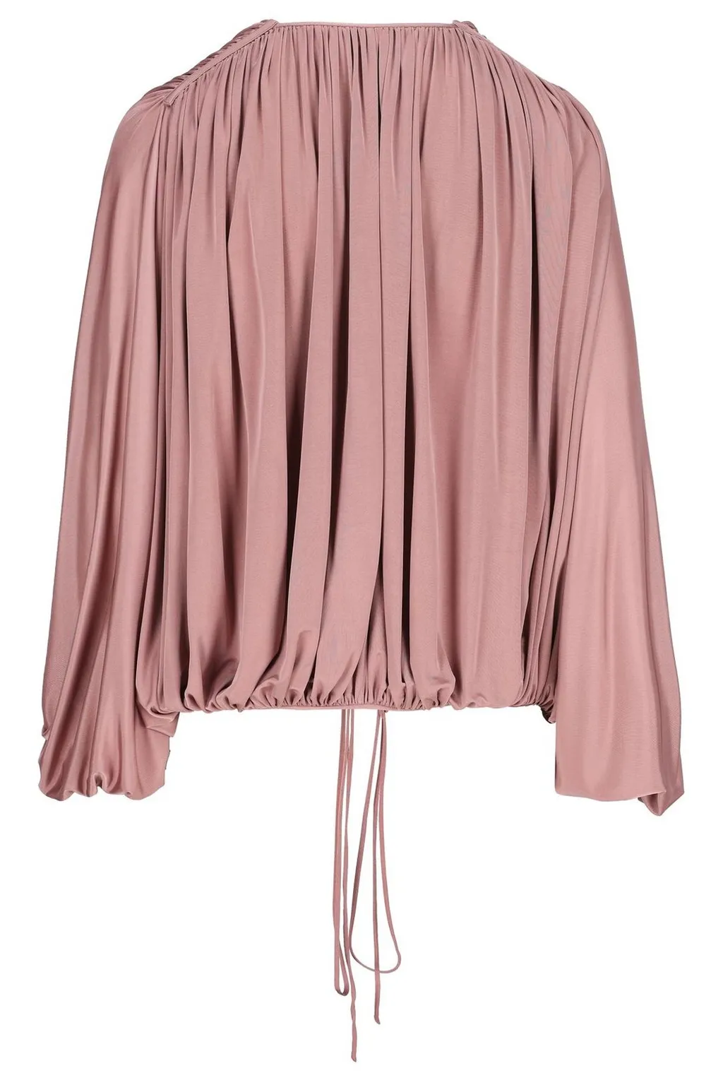 Saint Laurent Gathered Drawstring Blouse