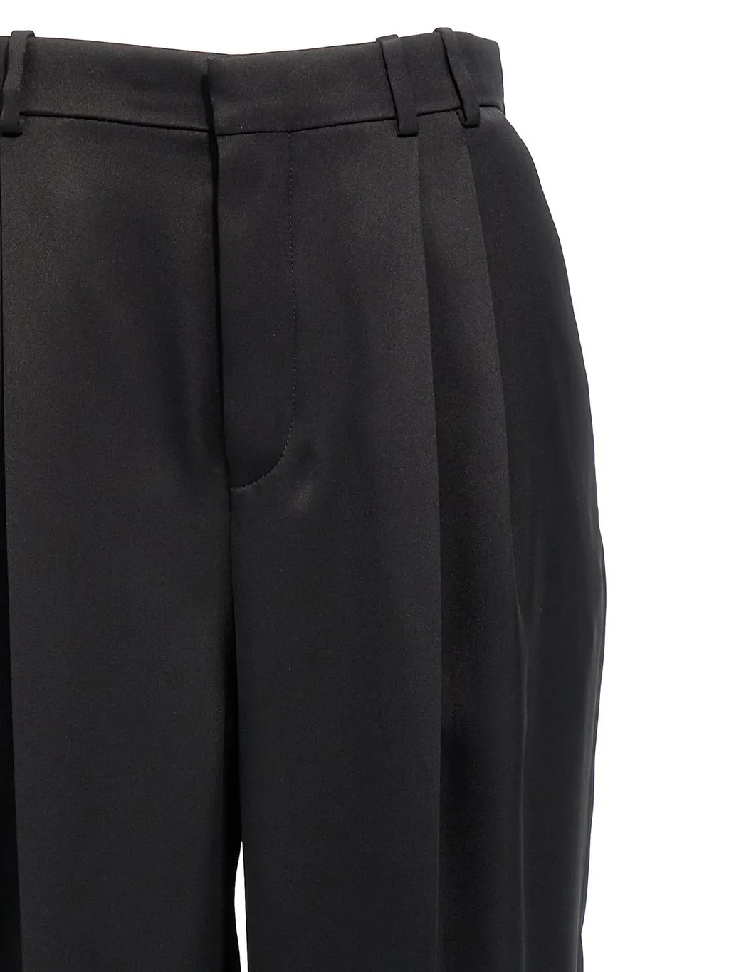 Saint Laurent High Waist Straight Leg Pants