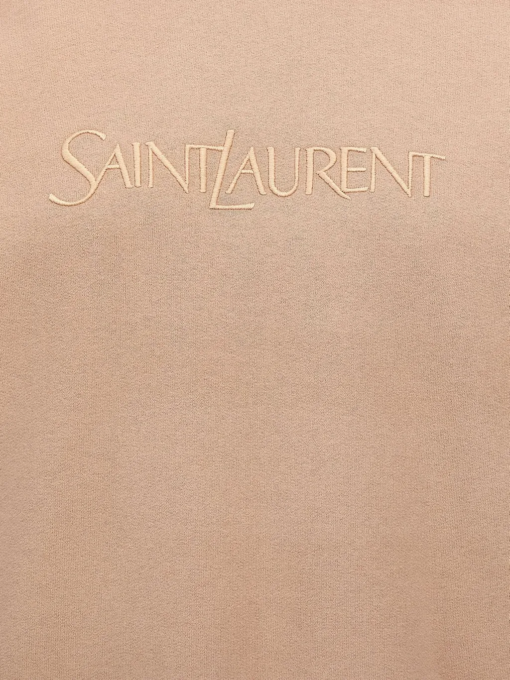 Saint Laurent Logo Embroidered Crewneck Sweatshirt