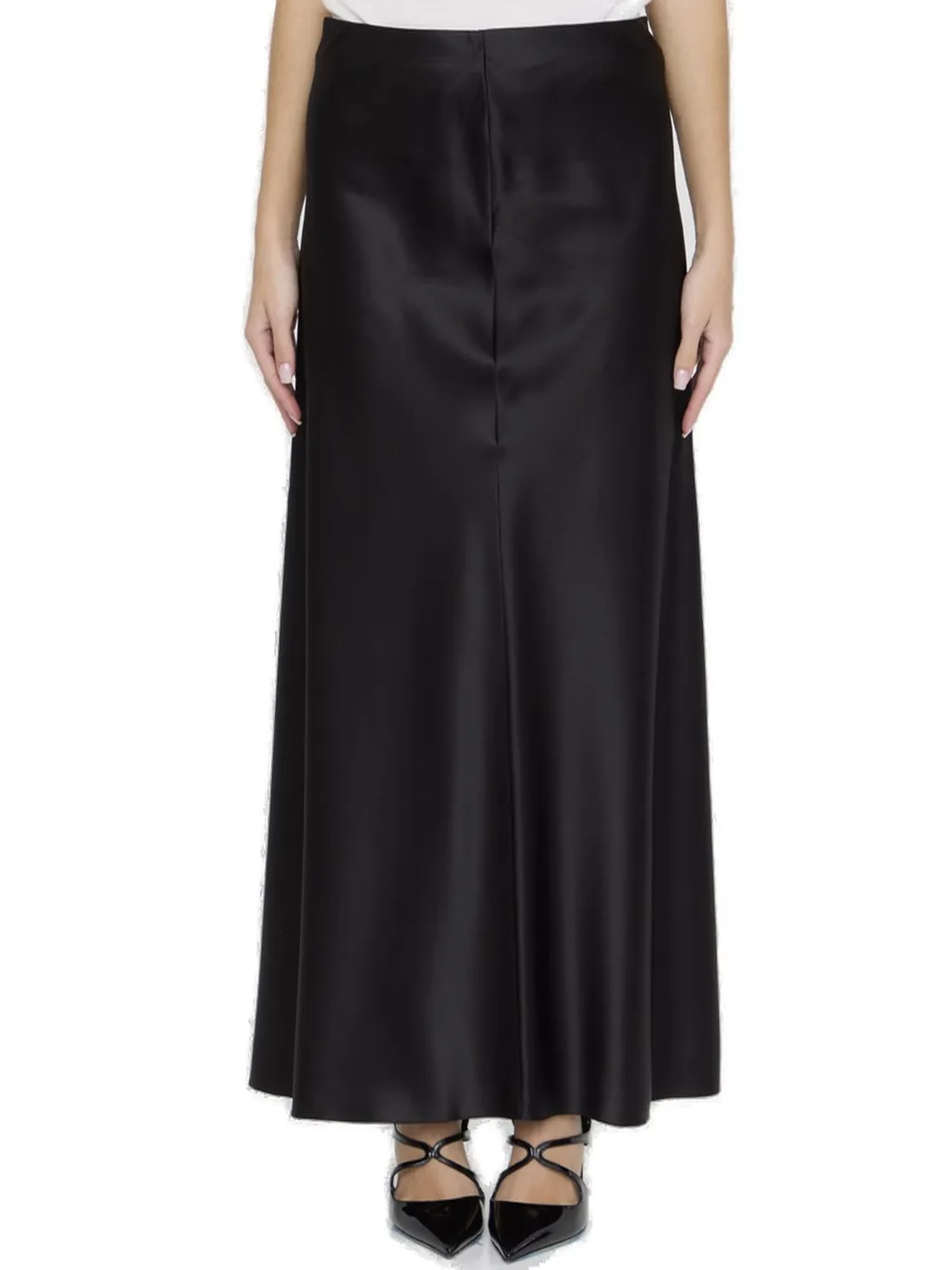 Saint Laurent Mid-Rise Long Skirt