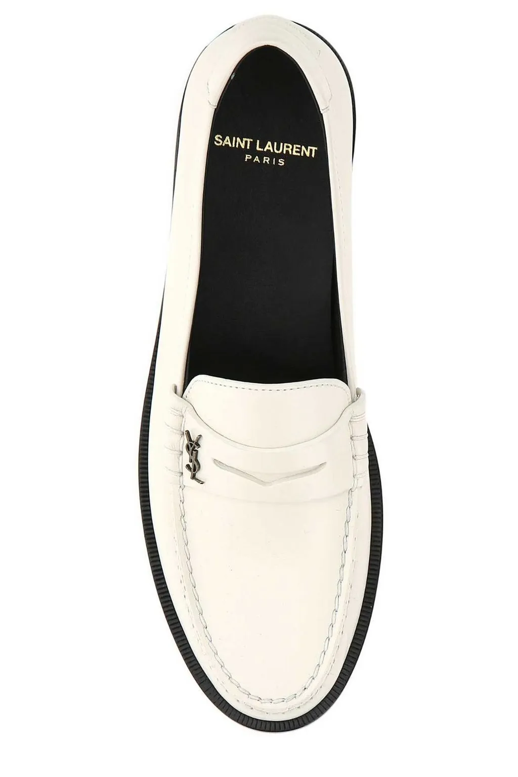 Saint Laurent Monogram Plaque Slip-On Loafers