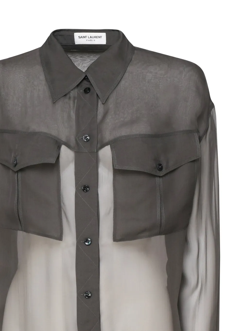 Saint Laurent Buttoned Long-Sleeved Shirt