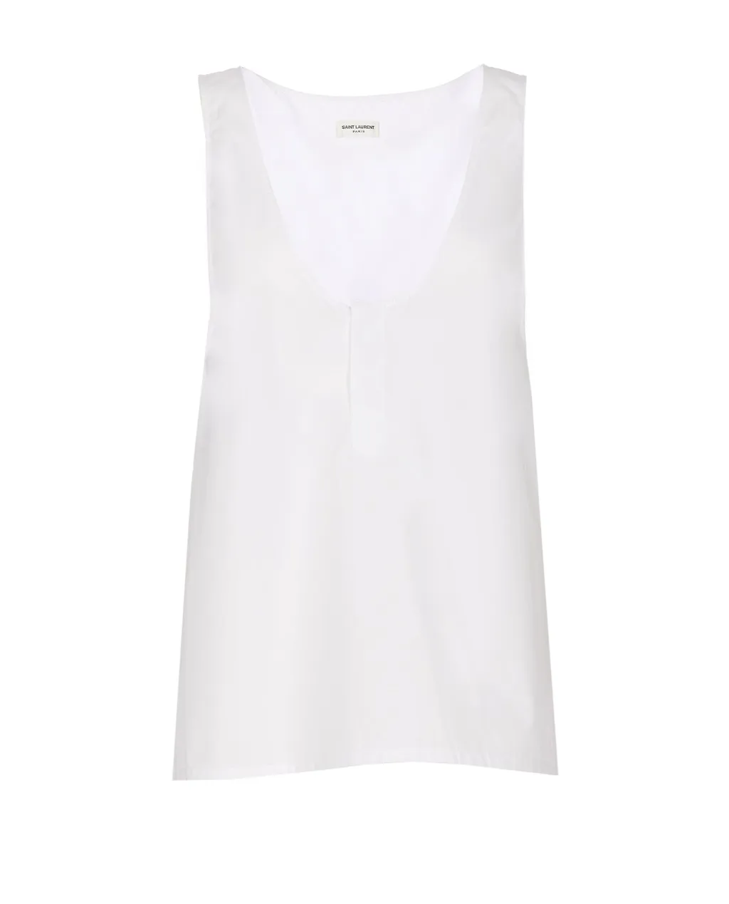 Saint Laurent Henley Sleeveless Tank Top