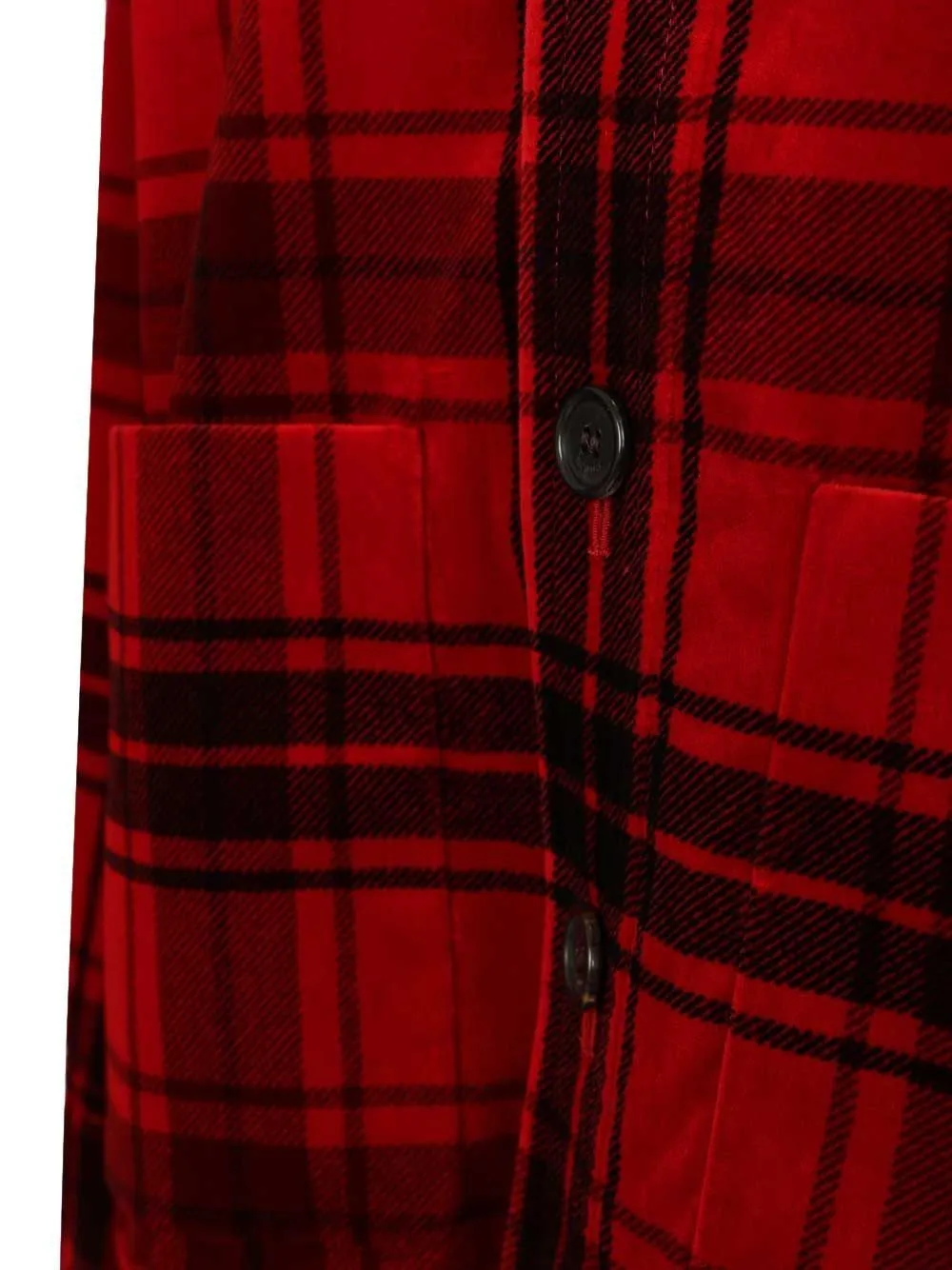 Saint Laurent Button-Up Tartan Jacket