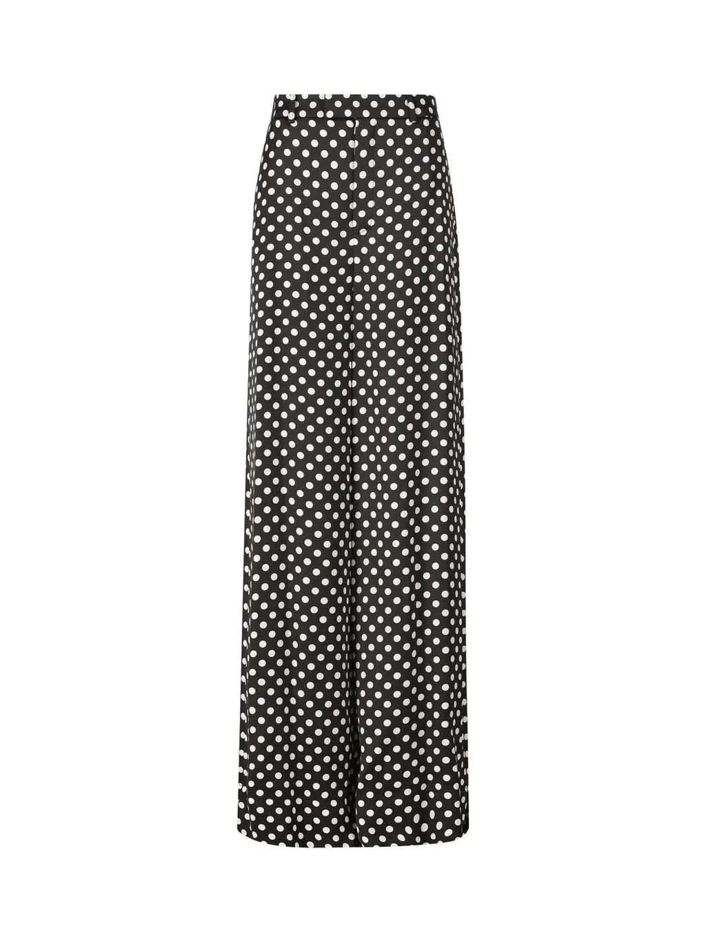 Saint Laurent Polka Dots Printed High Waist Trousers