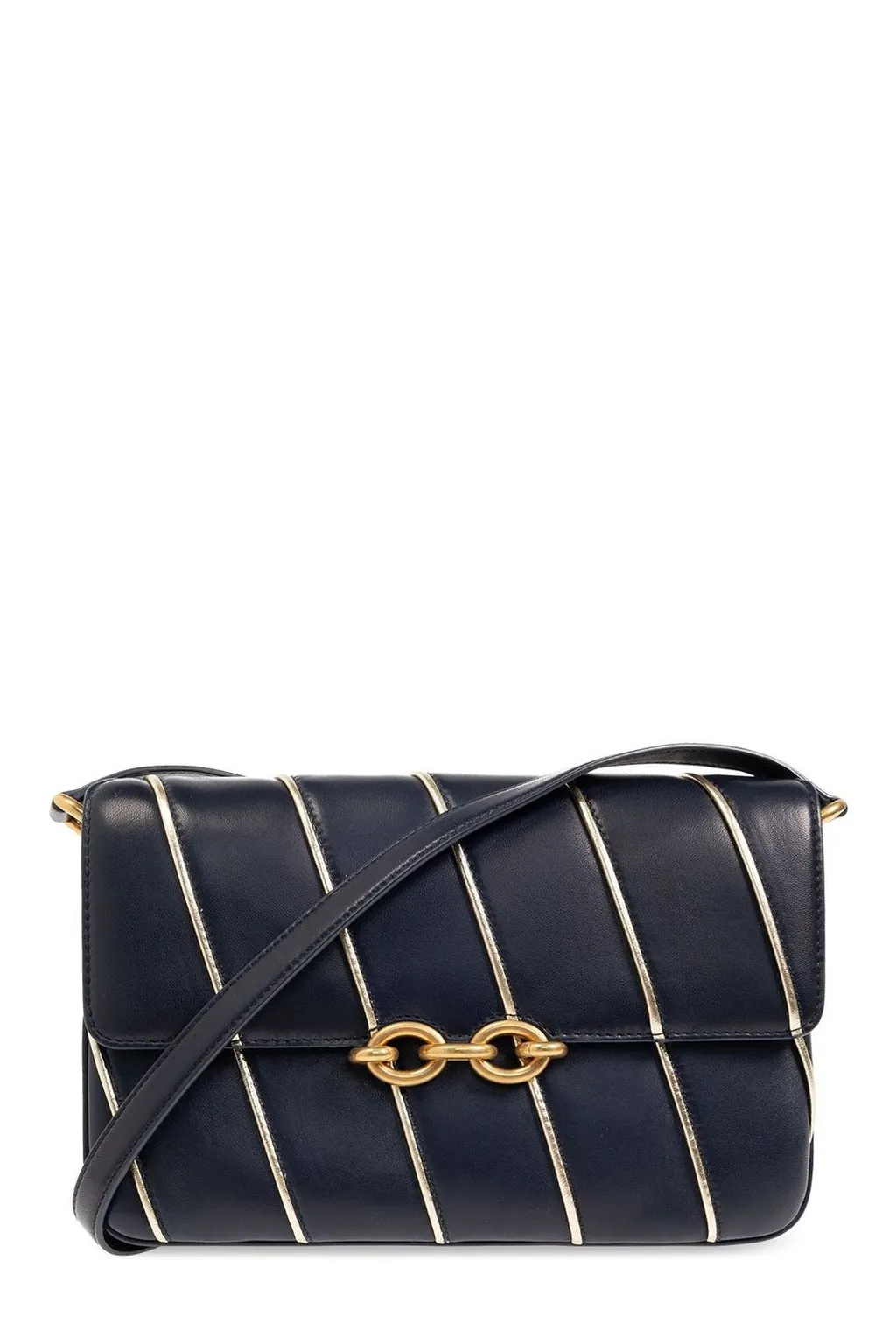 Saint Laurent Le Maillon Striped Satchel Bag